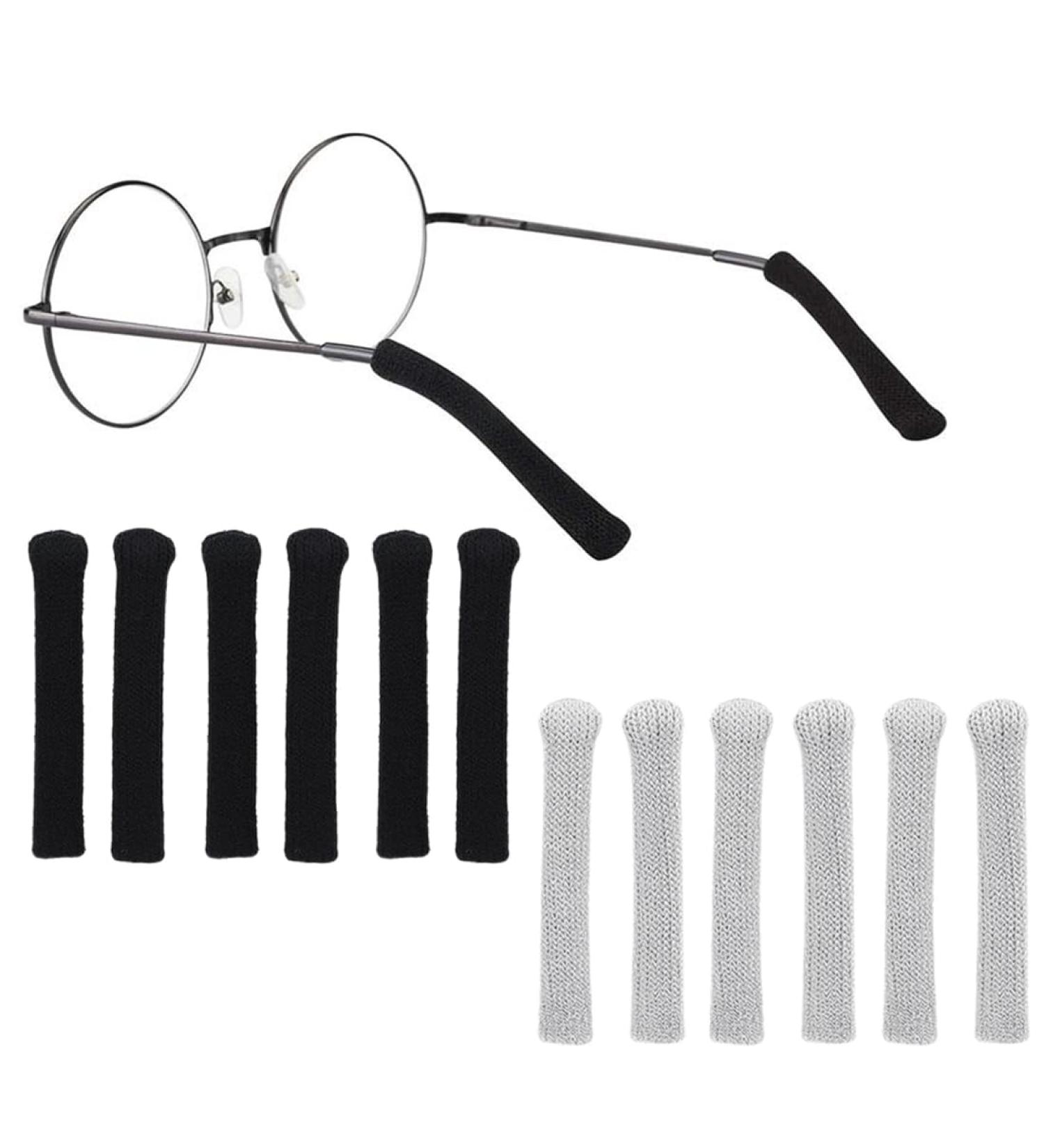 Ucunjia Glasses Brick Coating - 6 Pairs Anti-Slip Hinge Glasses for Myopia & Sunglasses - Soft & Comfortable Ear Protection - Buy Online on GoSupps.com