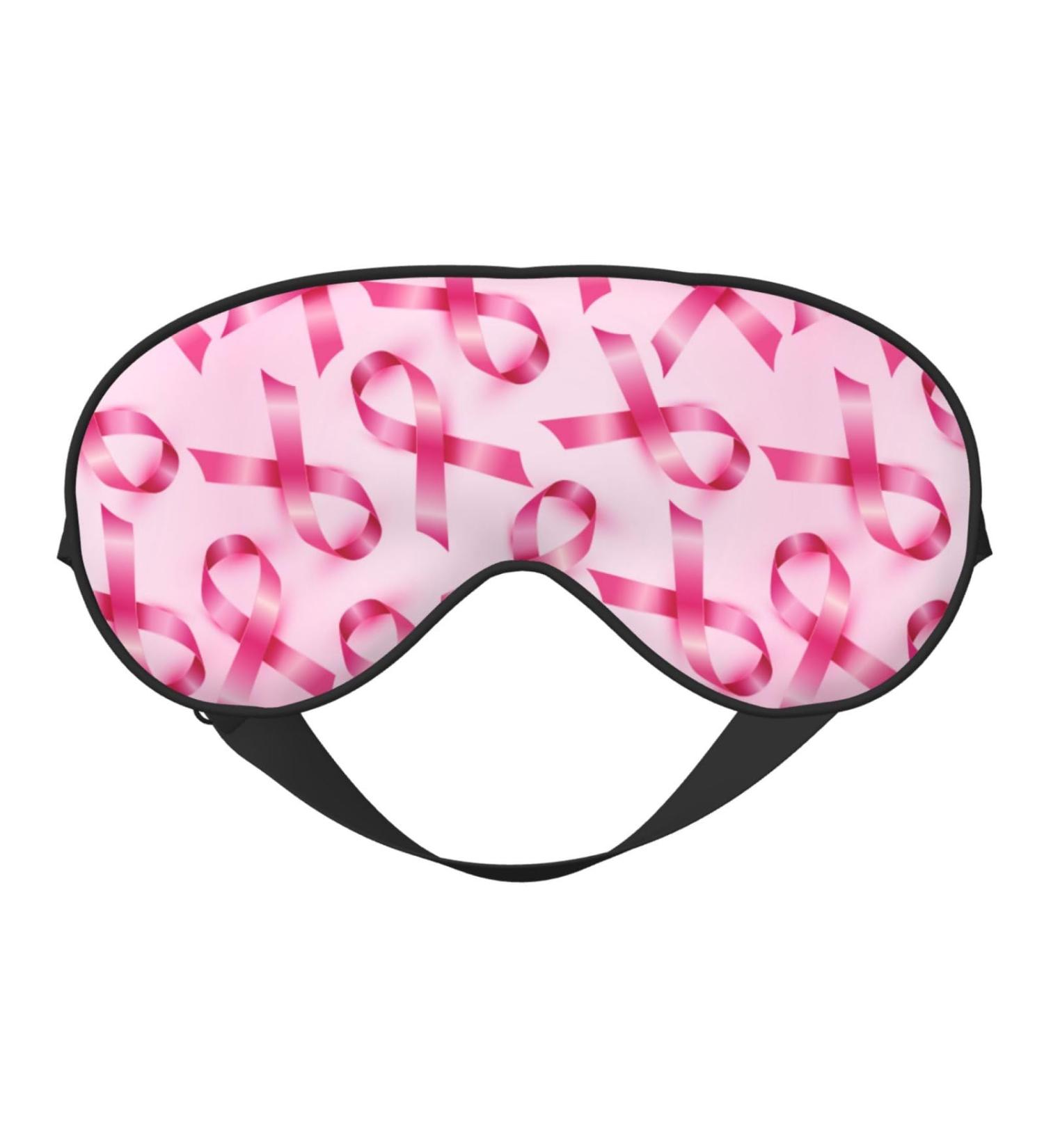 Breast Cancer Awareness Sleep Mask - Adjustable Double-Sided Eye Cover for Comfort & Eye Edema Relief - Buy Online on GoSupps.com