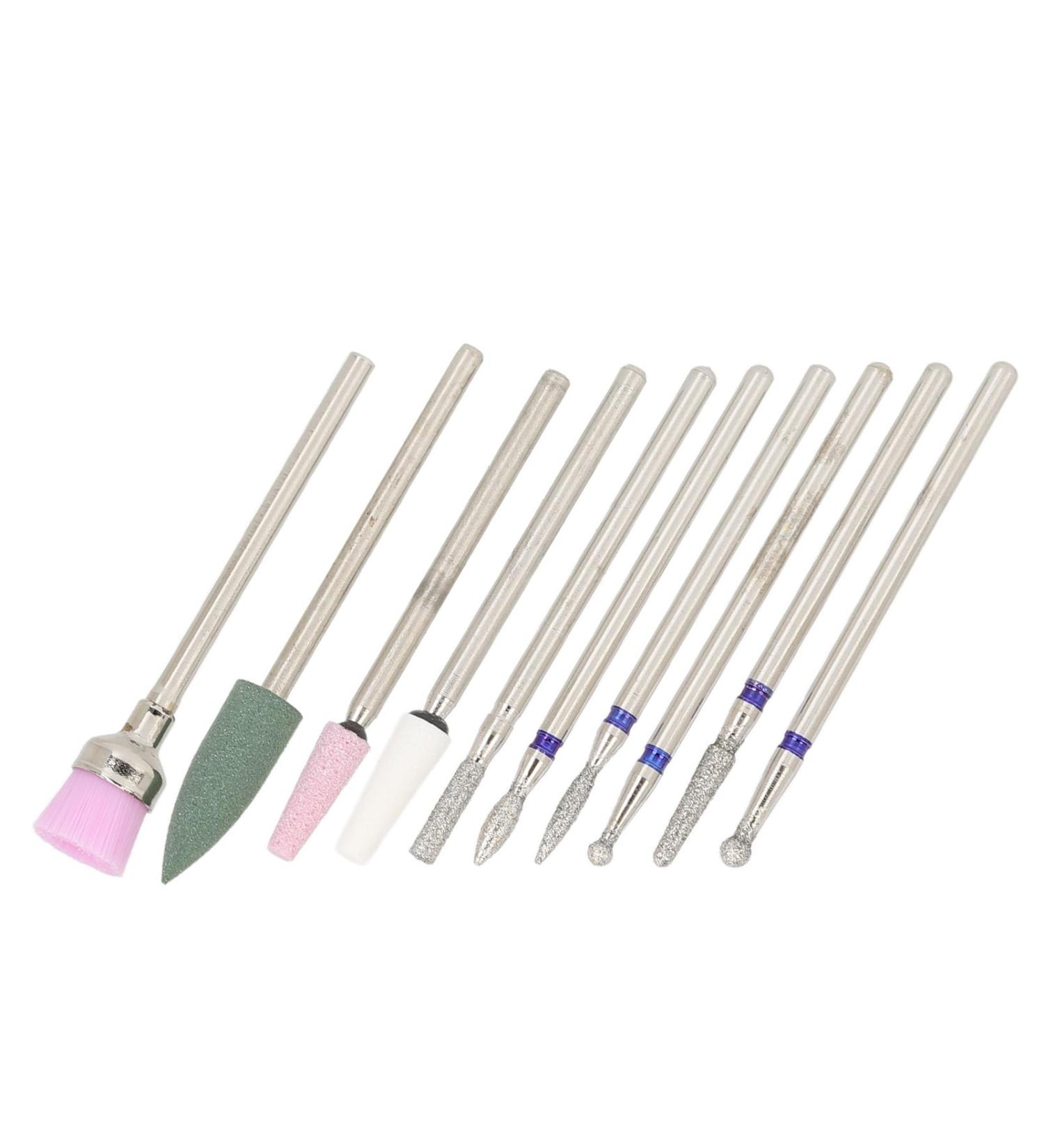 Nail Art Drill Bits Rough Surfaces Removal Tungsten Steel Ceramic Heads Easy Nail Shaping Less Dust Universal Compatibility - Buy Online on GoSupps.com