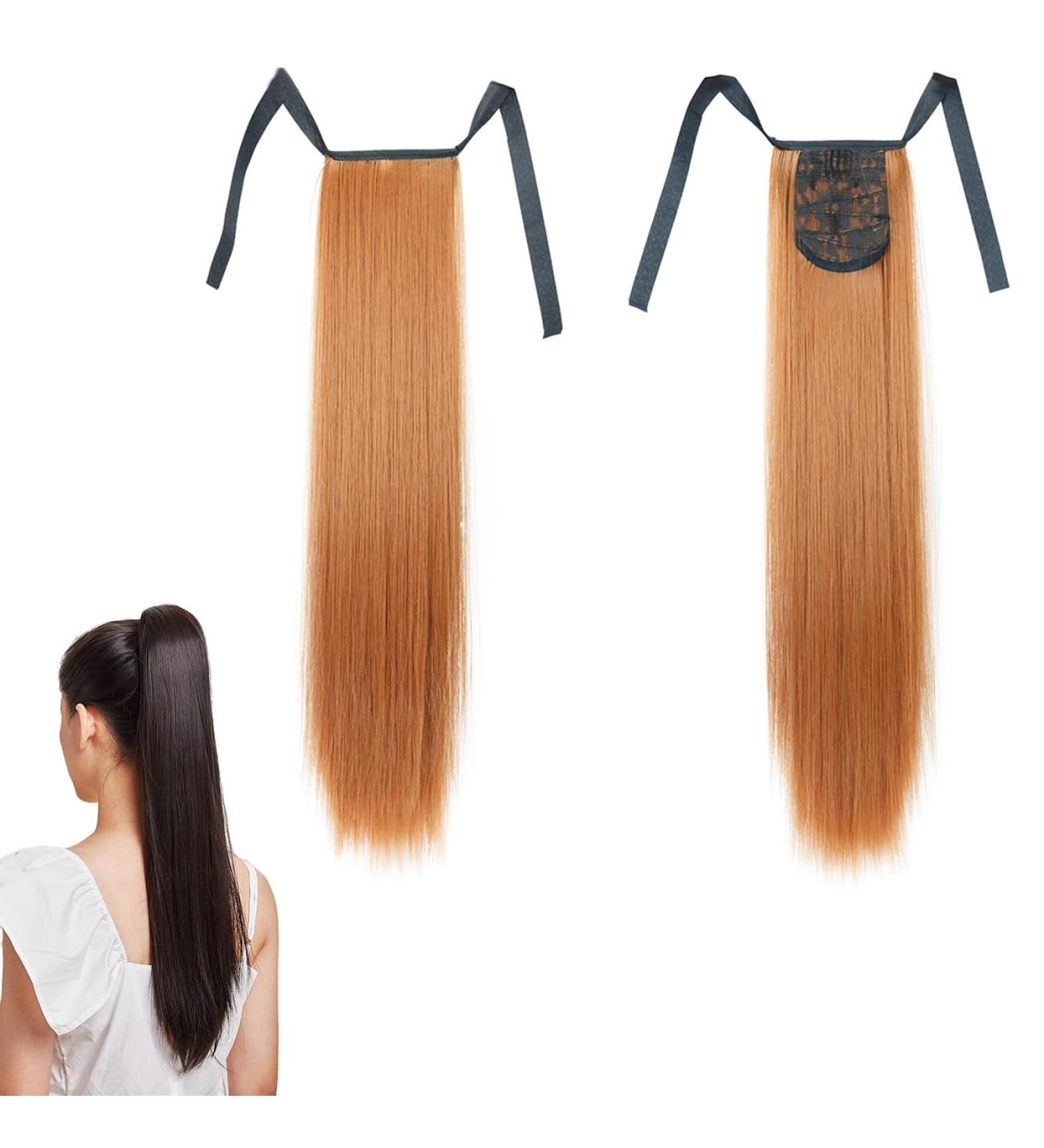 Prinfantasy Ginger Wig Long Pony Tail Hair Extension 22Inch - Wrap Around Ponytail Hairpiece for Women | 1Pc GBMW041 - Buy Online on GoSupps.com