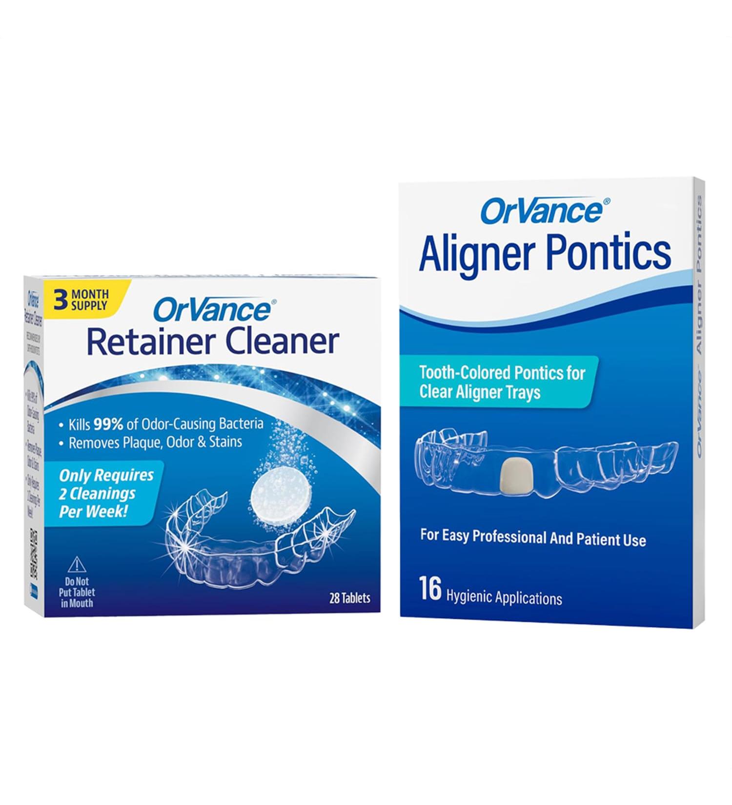 OrVance Retainer Cleaner Tablets (28 Count) & OrVance Pontics (16 Count) - Buy Online on GoSupps.com