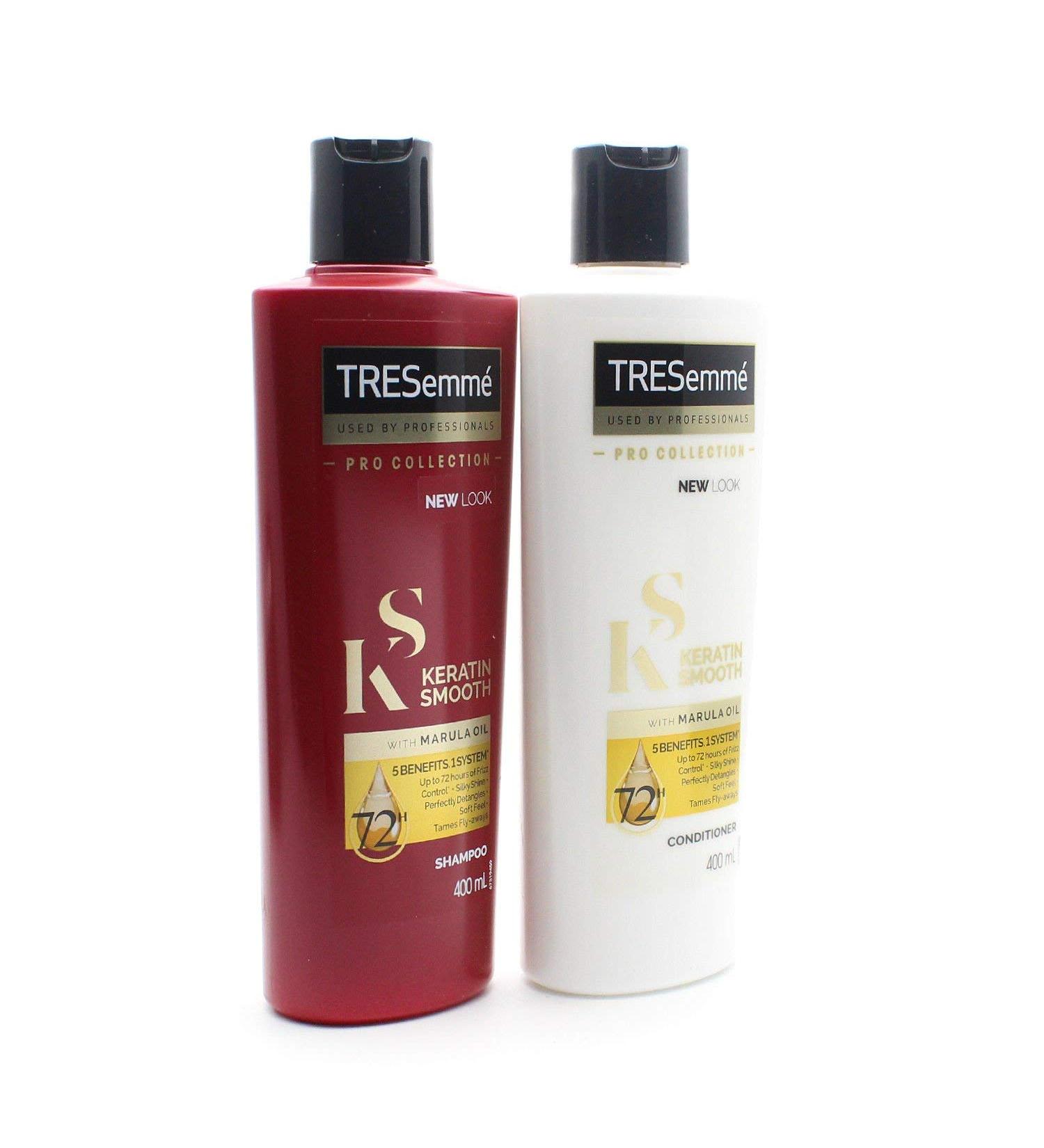 Tresemme Keratin Smooth Pro Collection Shampoo & Conditioner Set - 2 x 400ml - Smooth & Frizz Control for All Hair Types - International Shipping Available - Buy Online on GoSupps.com