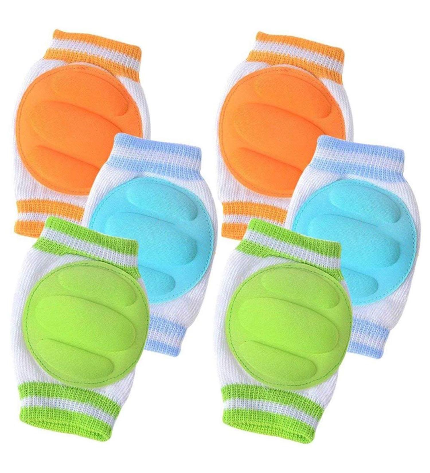 Acfun Baby Knee Pads - 3 Pairs | Adjustable, Breathable, Waterproof | Safety Protector for Crawling | Anti-Slip Elastic Cushion for Babies, Toddlers, Infants - Buy Online on GoSupps.com
