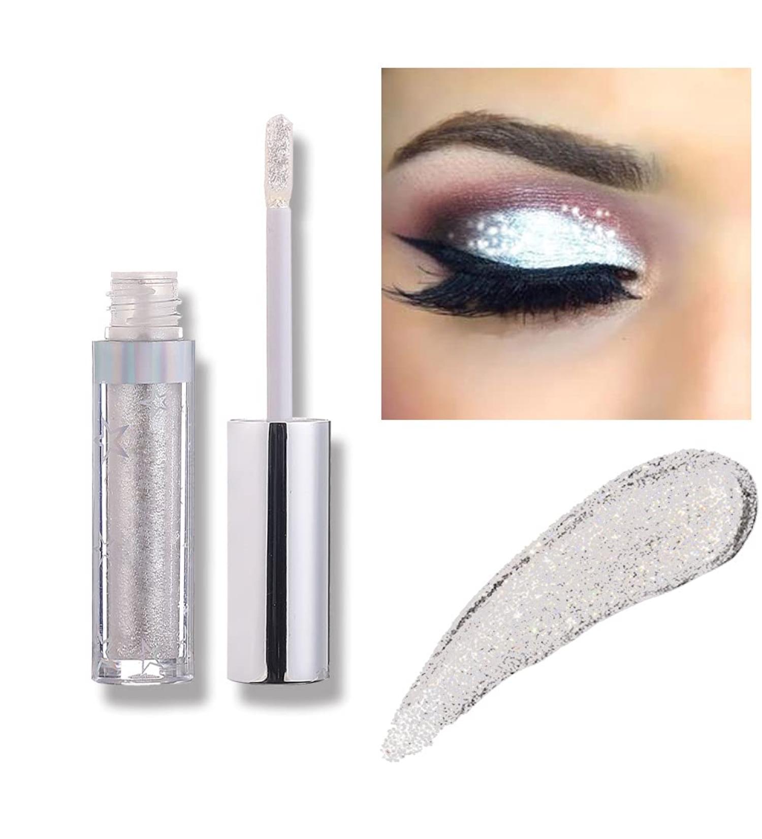 AllbestAye Glitter Liquid Eyeshadow - 12 Colors Long-Lasting Waterproof Metallic Shimmer for Party & Festival Makeup - A103 - Buy Online on GoSupps.com