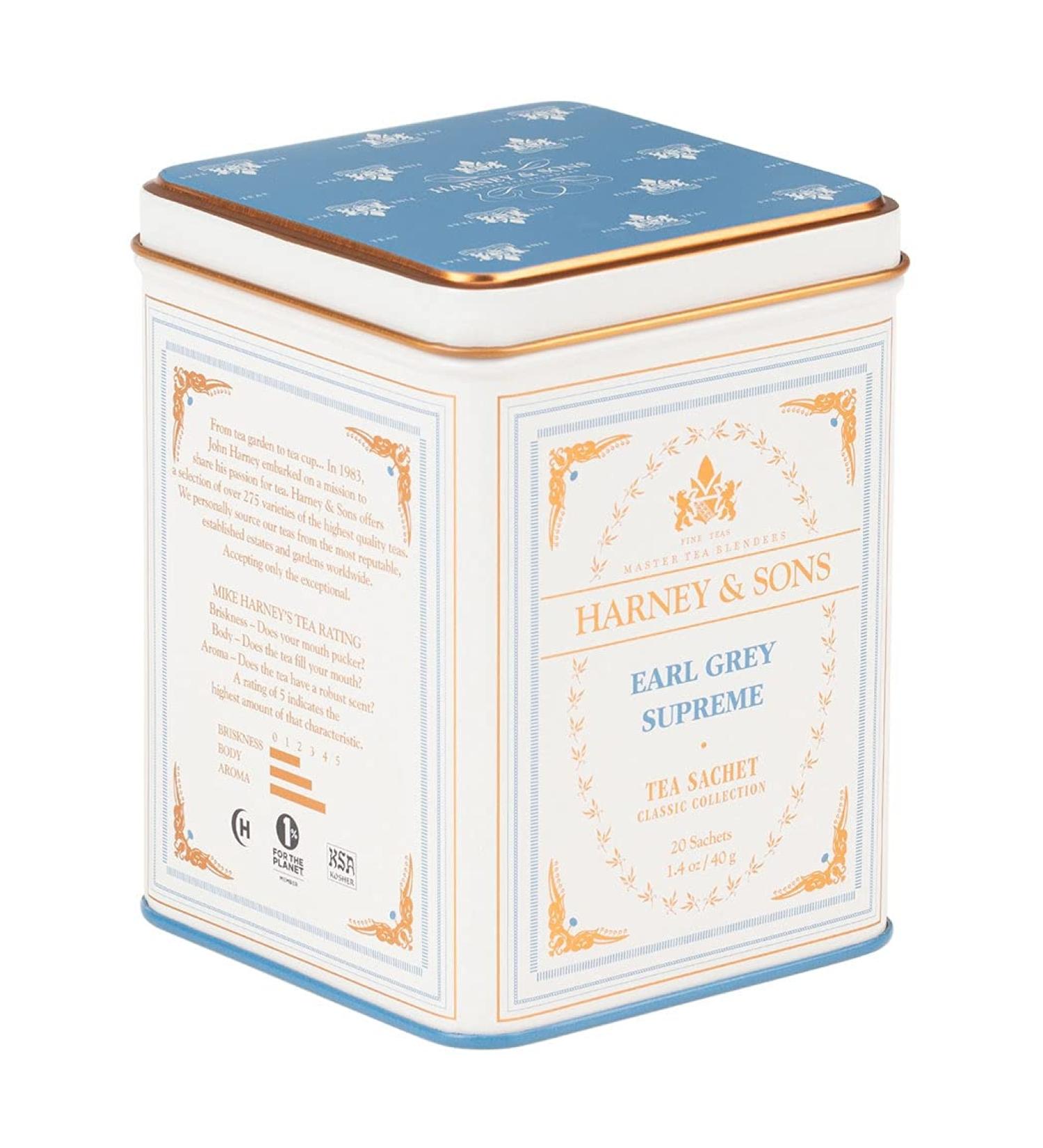 Harney & Sons Earl Grey Supreme Tea - 20 Sachets (1.4 oz) | Premium Quality - Buy Online on GoSupps.com