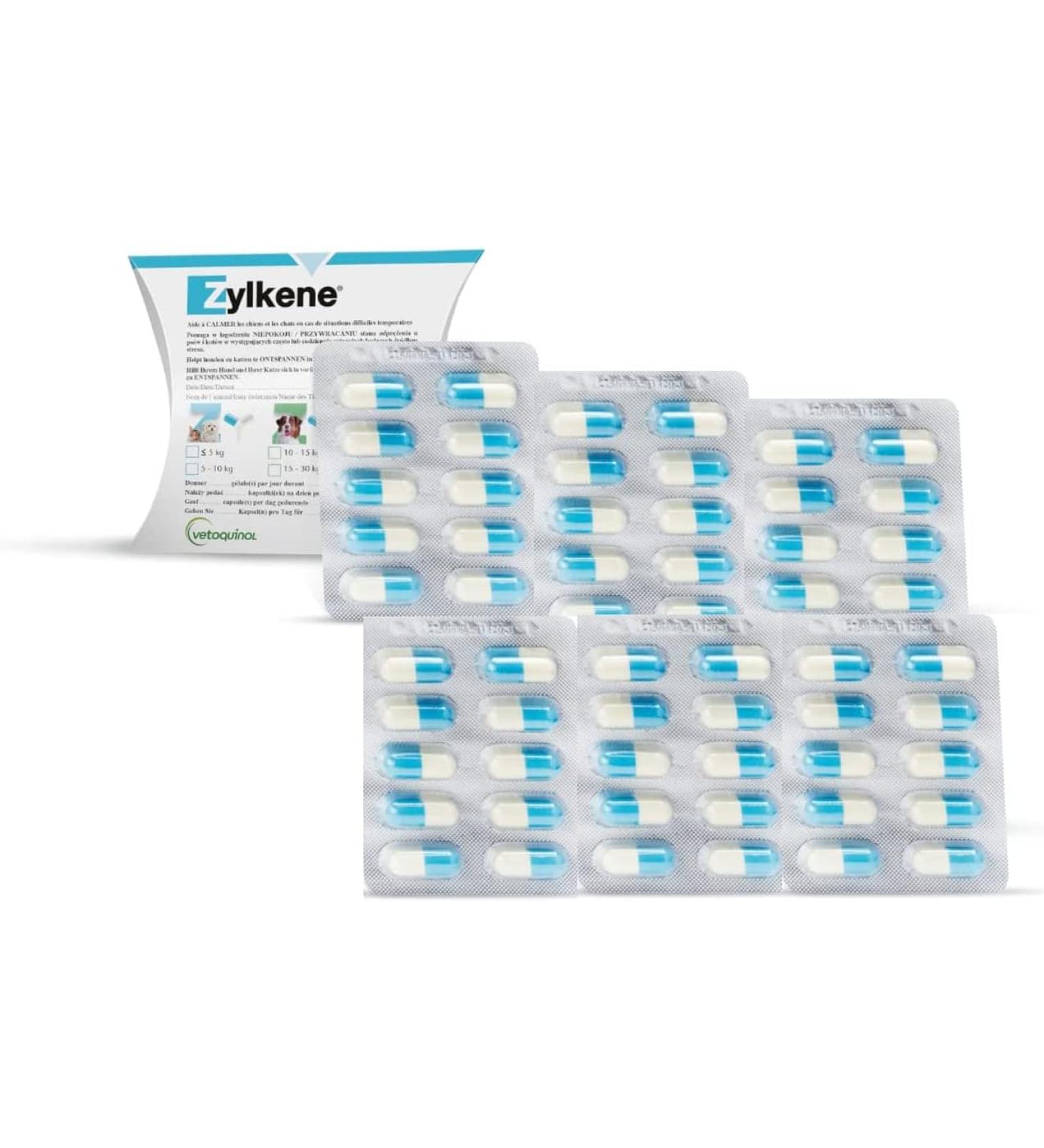 Zylkene Vetoquinol Capsules 75 mg - 60s Pack | Support for Dogs in Unusual Situations | Buy Online - International Shipping Available - Buy Online on GoSupps.com