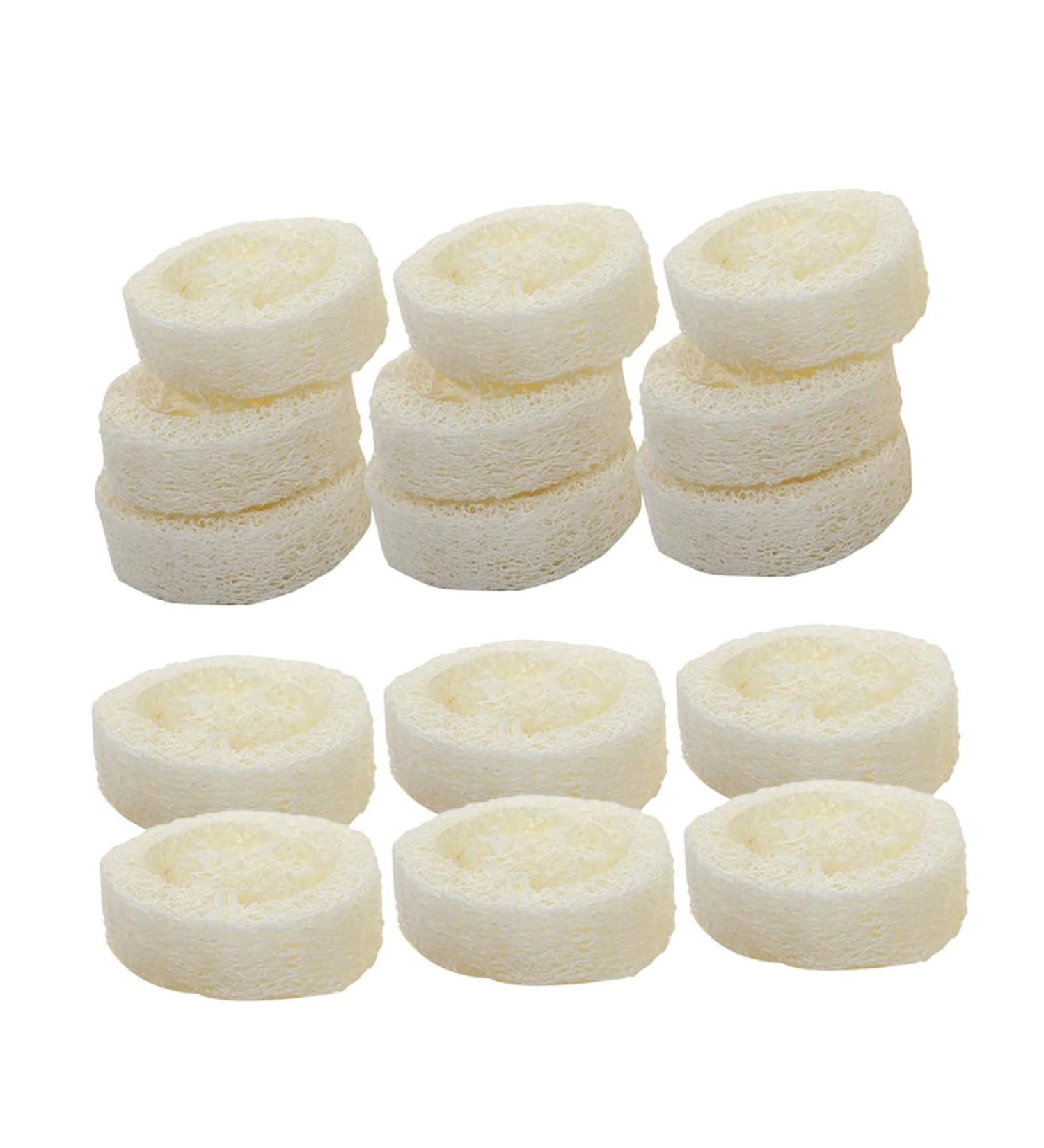 FOMIYES 20pcs Bath Loofah Set - Shower Loofah Pad Soap Holder & Body Scrubber - Perfect for Bathing & Body Washing - 6.00x6.00x1.20CM - Buy Online on GoSupps.com