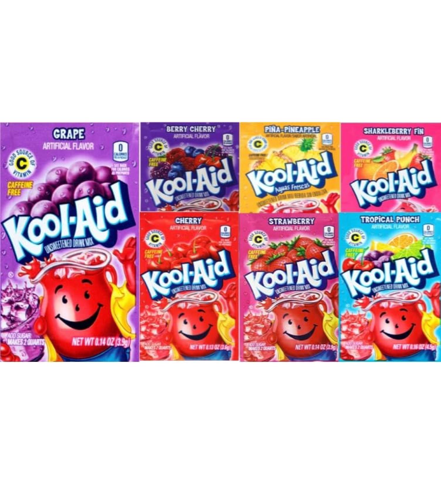 Kool-Aid Flavor Sachets of 7 Variety Bundle
