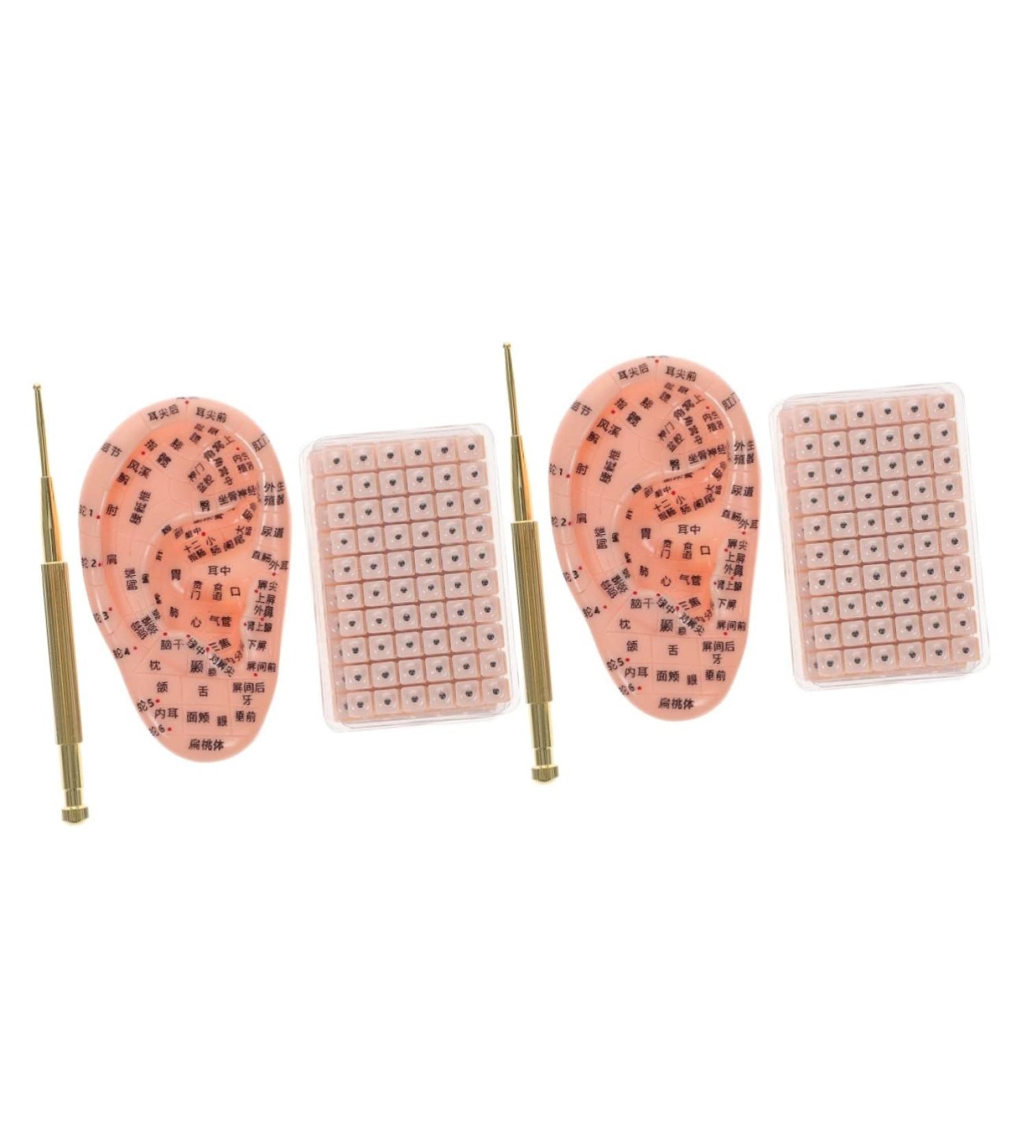 Healeved Sticker Sets Auricular Tools Household Tools Model Kits Ear Stickers Ear Acupoint Stickers Ear Self-Caring Patches Cave Pen Care Silicone Pe Aluminum Alloy Acupoint Pressure Massage Tools Assorted Colorx2pcs 10x6x0.6cmx2pcs - Buy Online on GoSupps.com