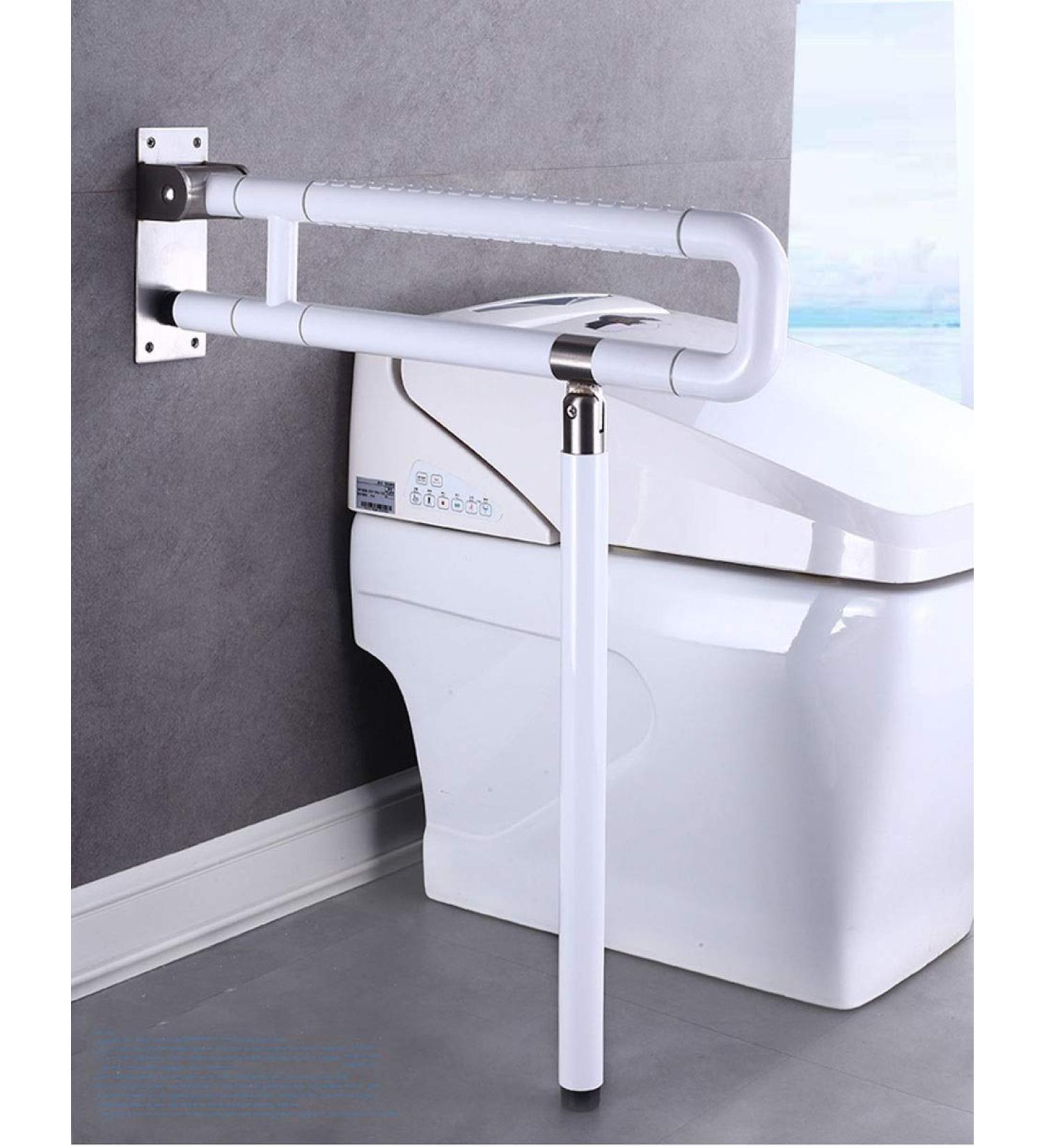 Bathroom Grab Bar Safety Support Rail Foldable Grab Bars For Bathroom Safety Flip Up Bathroom Grab Bar With Grip Toilet Rail With A - Buy Online on GoSupps.com