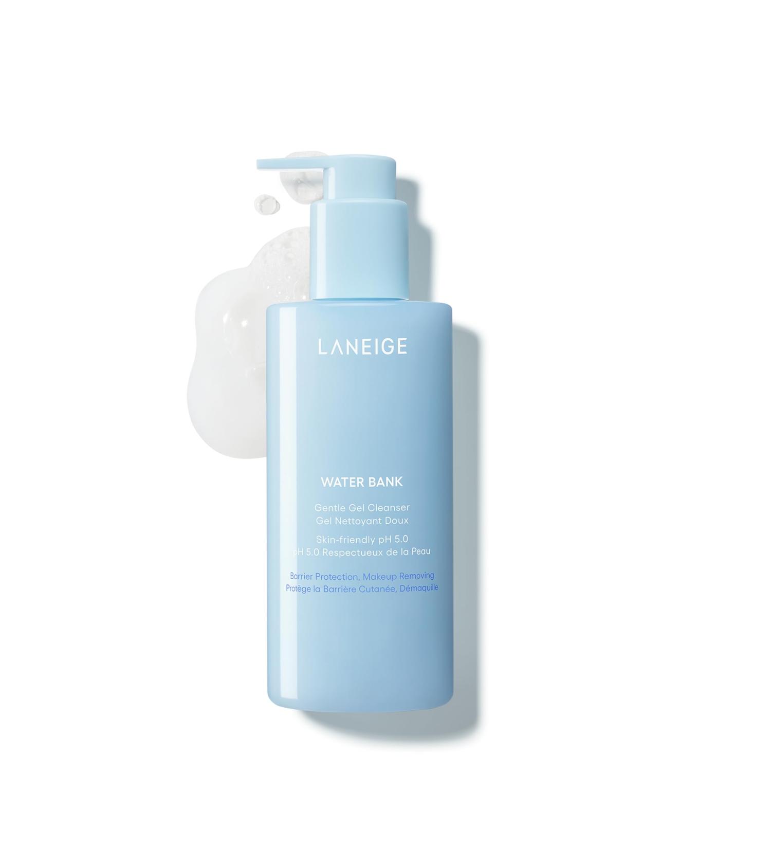 LANEIGE Water Bank Gentle Gel Cleanser: pH-Balanced & Barrier-Boosting with Blue Hyaluronic Acid 8.45 Ounce (Pack of 1) - Buy Online on GoSupps.com