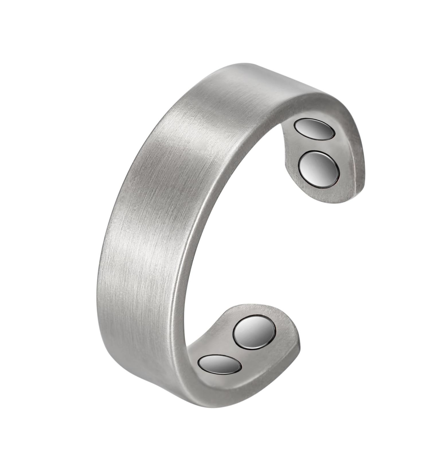 Buy Pure Copper Adjustable Silver Magnetic Rings for Women - Stylish Copper Jewelry Gift (0932S - Buy Online on GoSupps.com