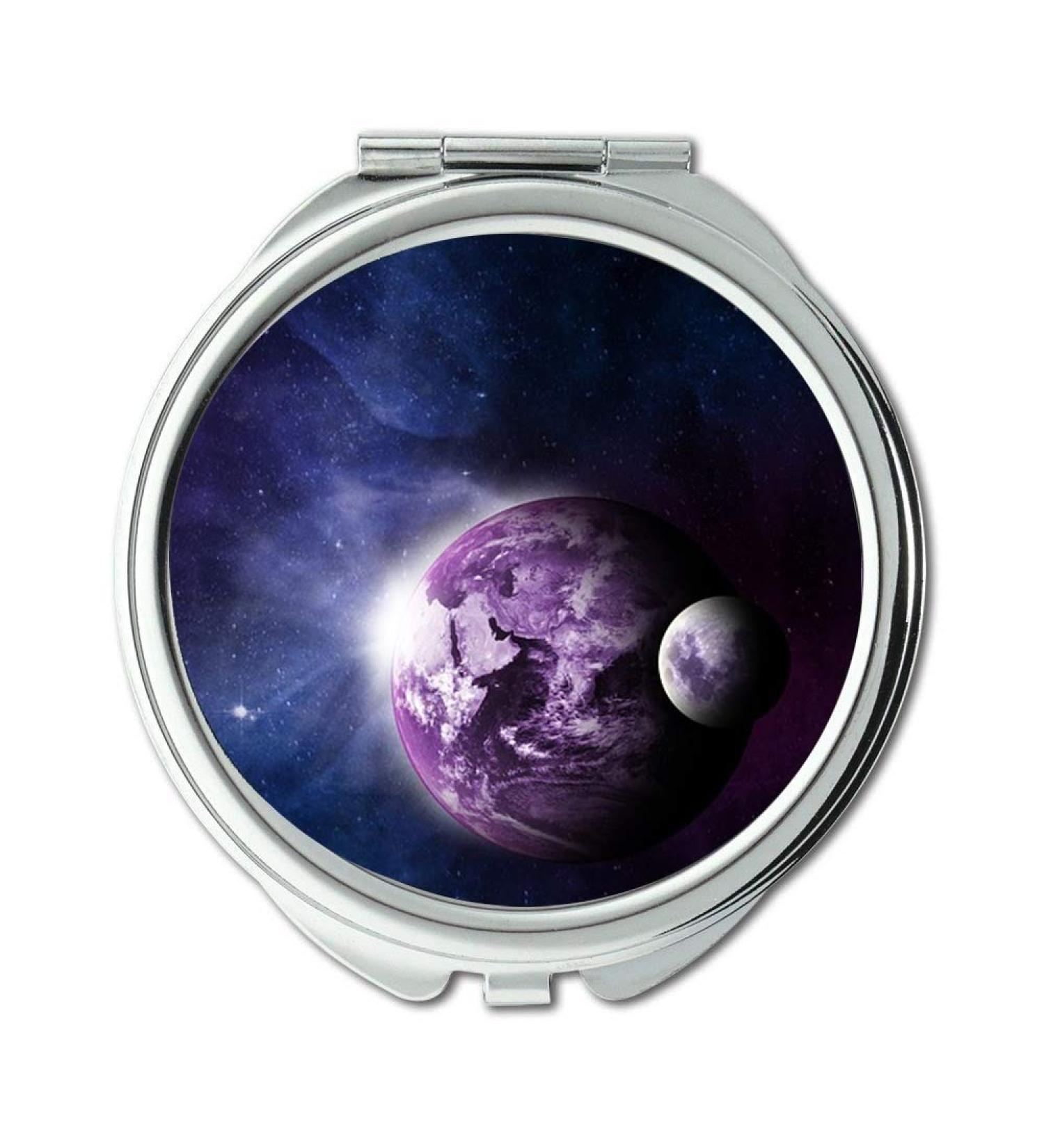 Mirror dreaming earth botanicals mouse away Earth Moon Space Space Travel Astronomy Universe makeup mirrors pocket mirror portable mirror - Buy Online on GoSupps.com