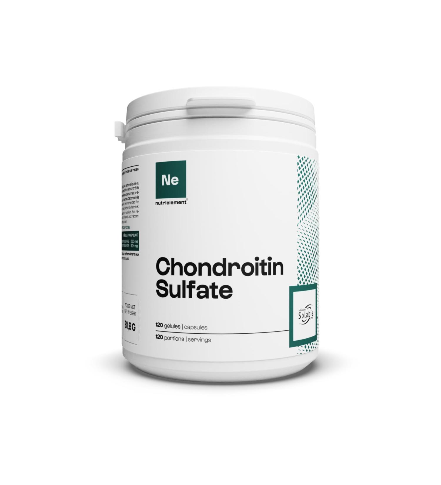100% Pure Chondroitin Sulfate | Joint Protector Tendon Resistance Tissue Regeneration | Nutrielement by Nutrimuscle | 120 Capsules - Buy Online on GoSupps.com