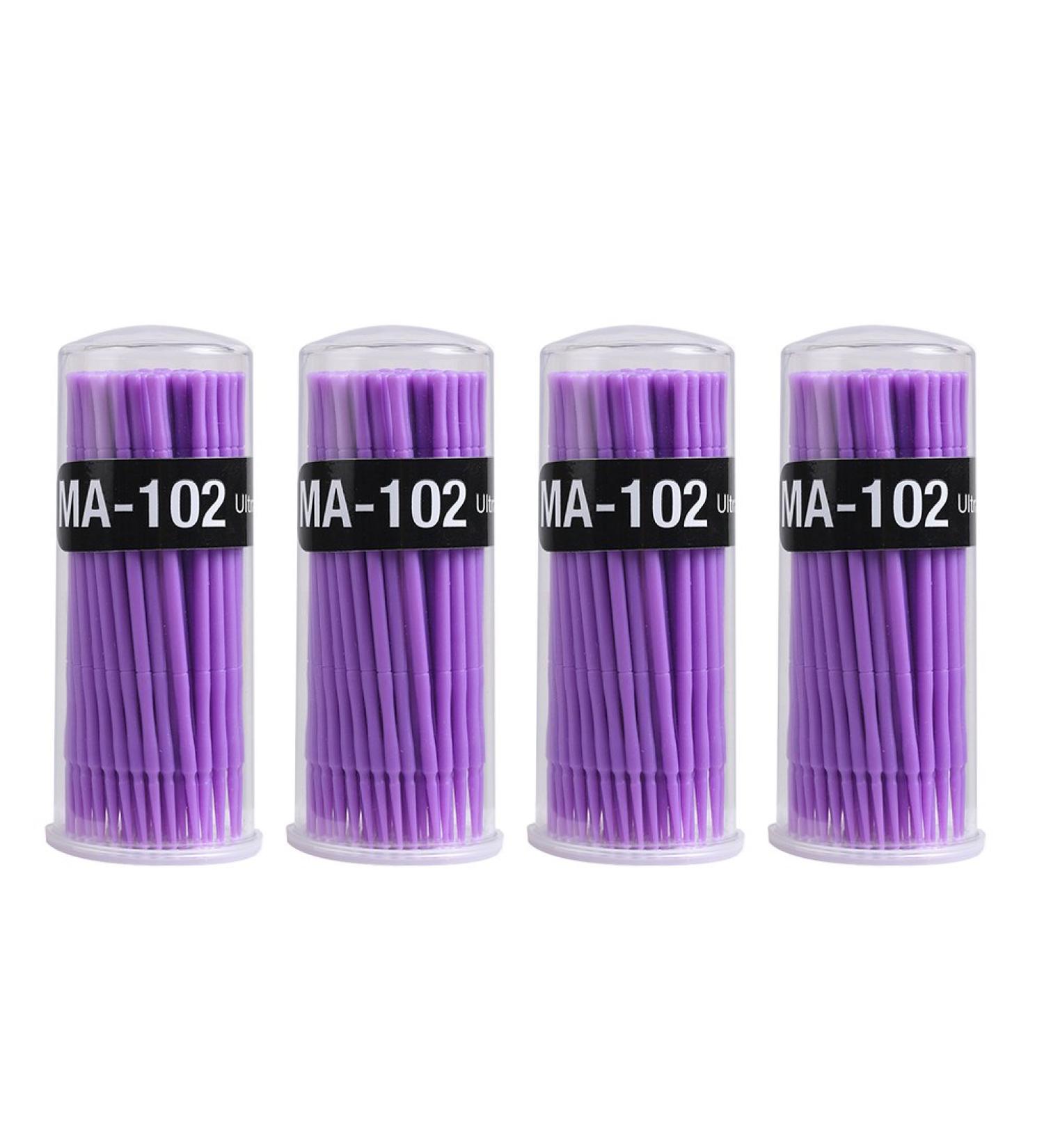 Shintop 400pcs Purple Disposable Micro Applicator Brushes - Ideal for Dental, Oral, and Makeup Use - 1.5mm Size - Buy Online on GoSupps.com