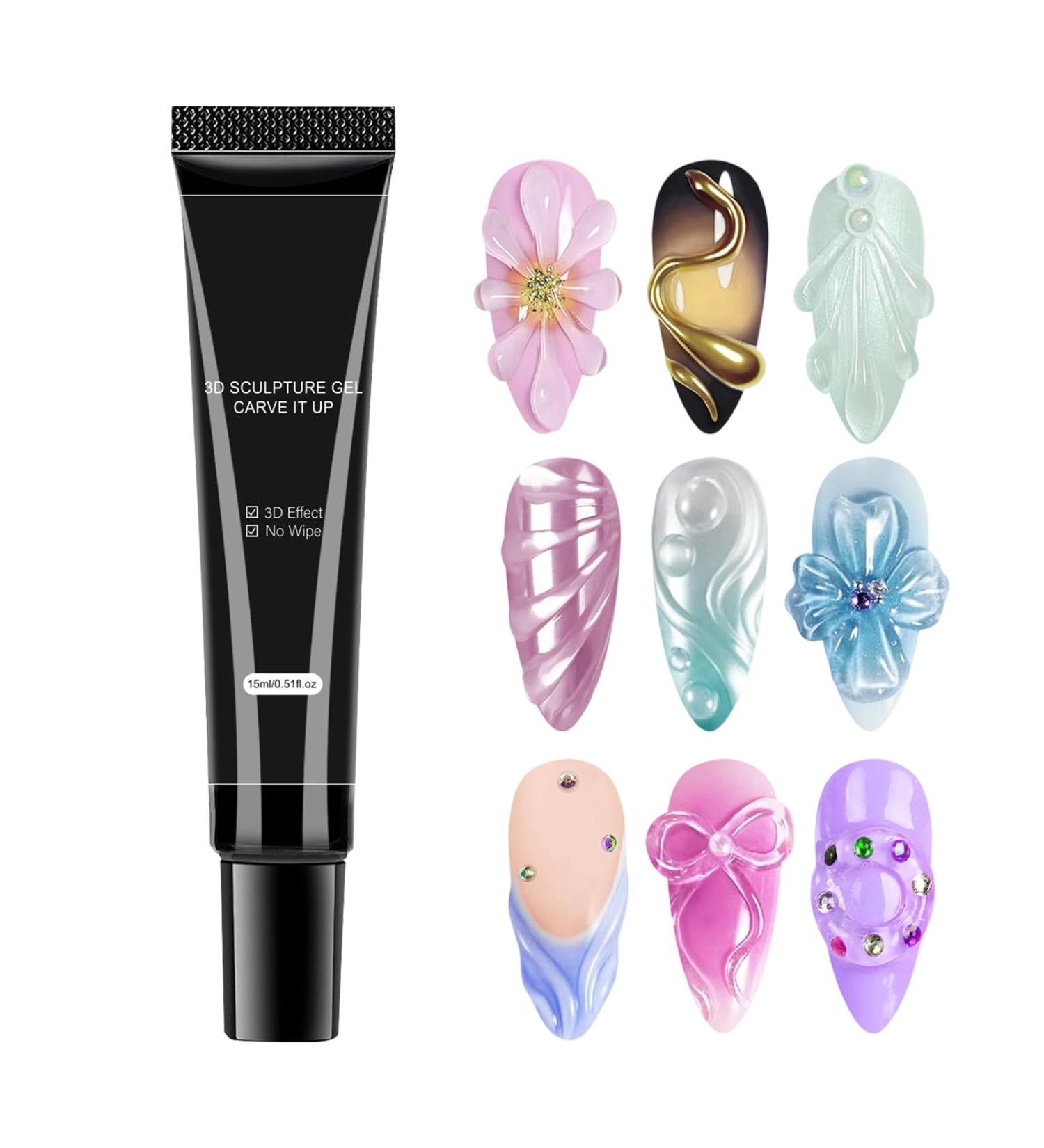  Ruhnjyg 3D Gel | Nail Sculpting Glue - Non-Stick Sculpting Gel for Various Occasions - Buy Online on GoSupps.com