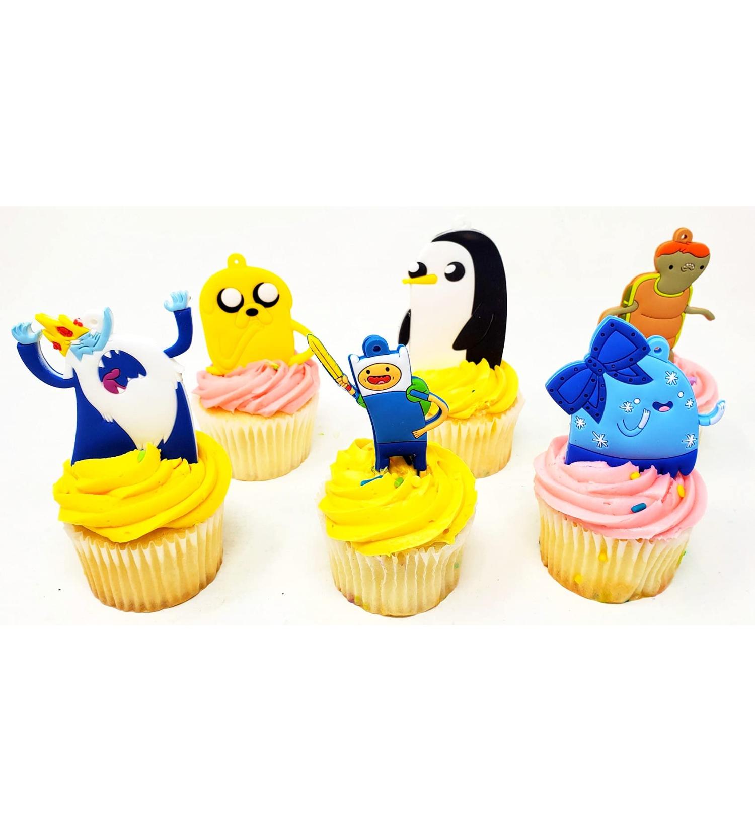 Adventure Time Cupcake Topper Set Featuring Finn Jake Ice King and Friends - Buy Online on GoSupps.com