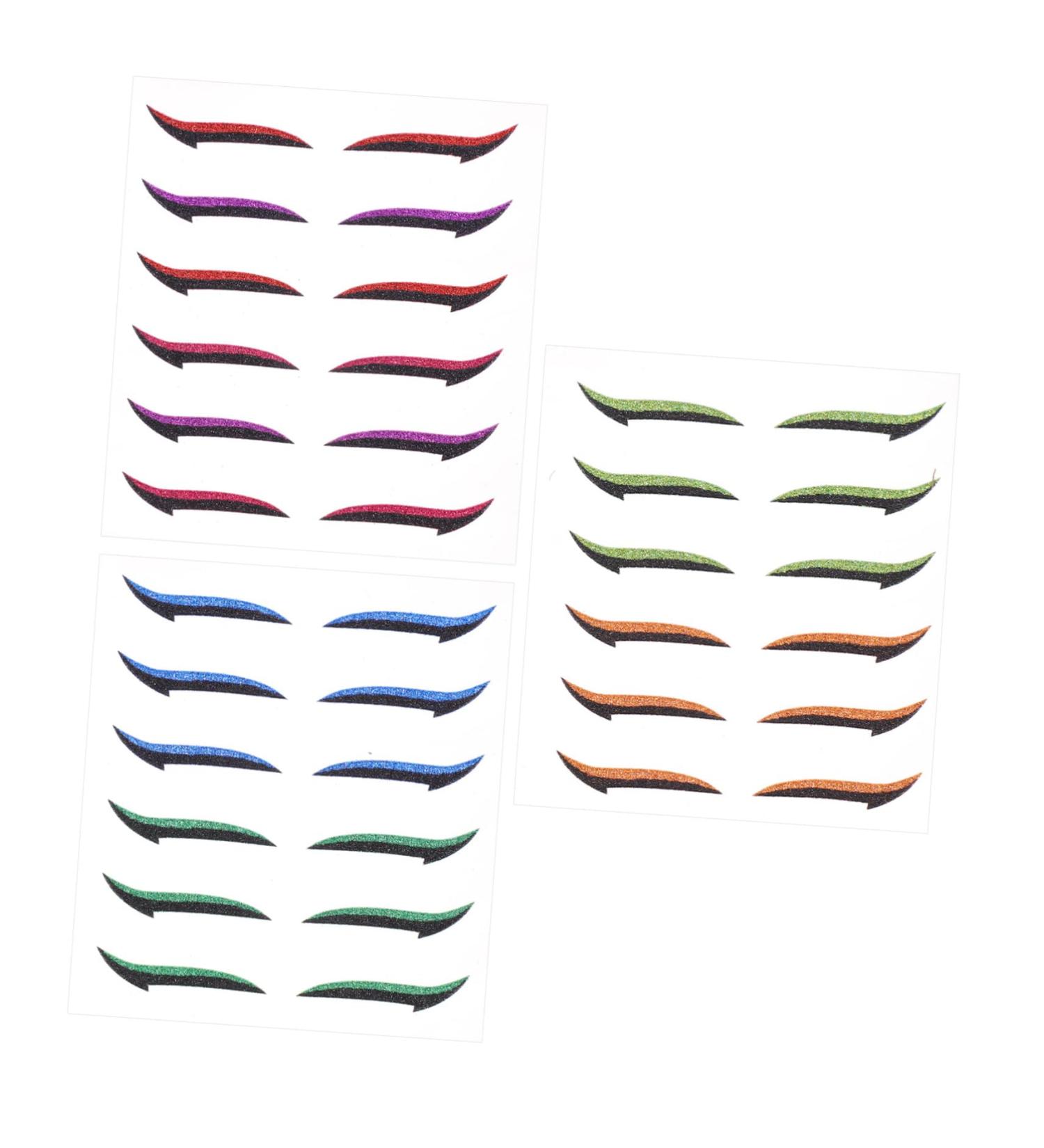 SOESFOUFU 18 Pairs Anti Sweat Eyeliner Double Stick Tape Eyeliner Sticker Eye Line Strip Man Make up Adhesive - Buy Online on GoSupps.com