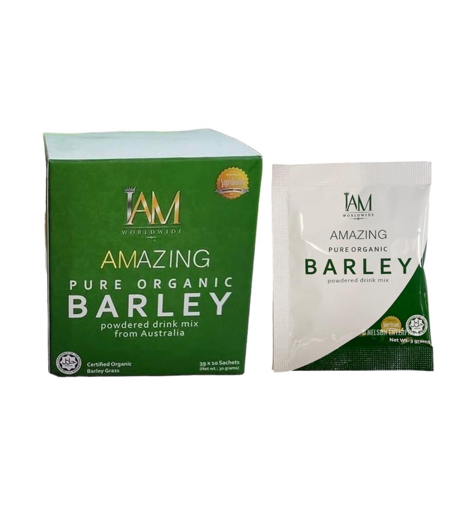 IAM Amazing Pure Organic Barley Powder Drink Barley Green Natural Blend - Buy Online on GoSupps.com