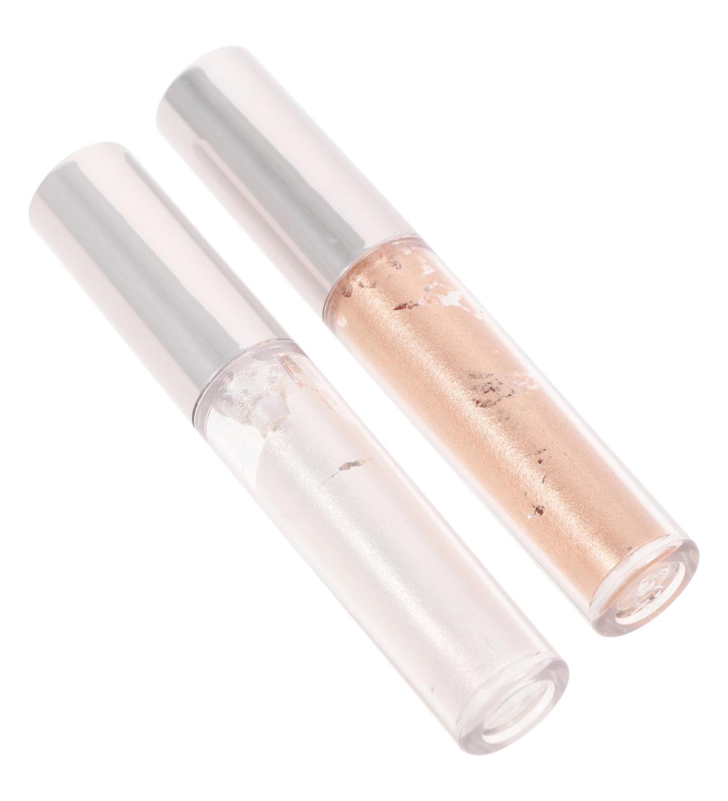 Healvian 2pcs Liquid Eyeshadow Liquid Highlighters Makeup Highlighter Eyeshadow Glitter Melt Cosmetics Pp  - Buy Online on GoSupps.com