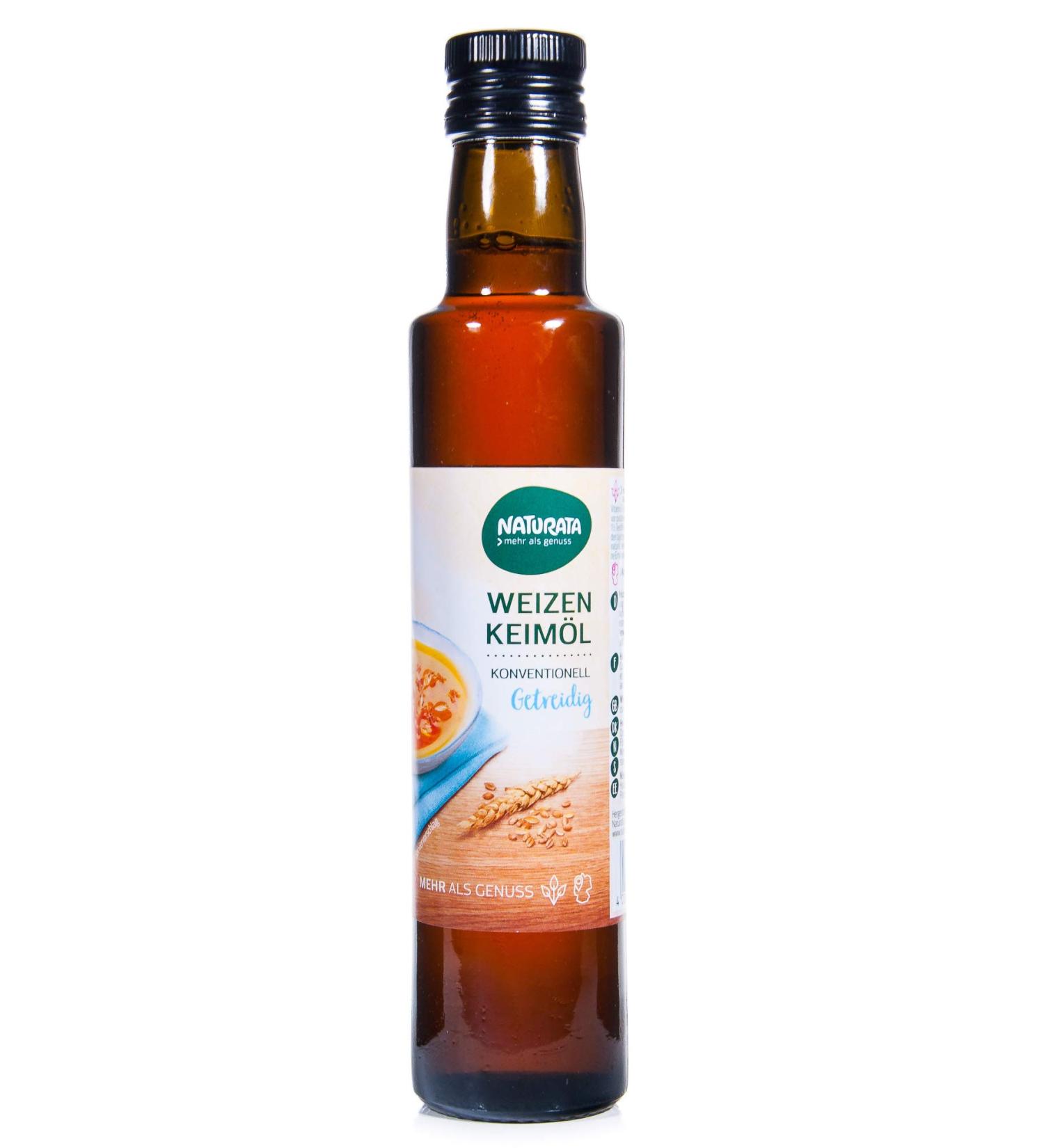 Naturata Wheat Germ Oil - 250 ml (1 Pack) | Premium Quality for Health & Wellness | International Shipping Available - Buy Online on GoSupps.com