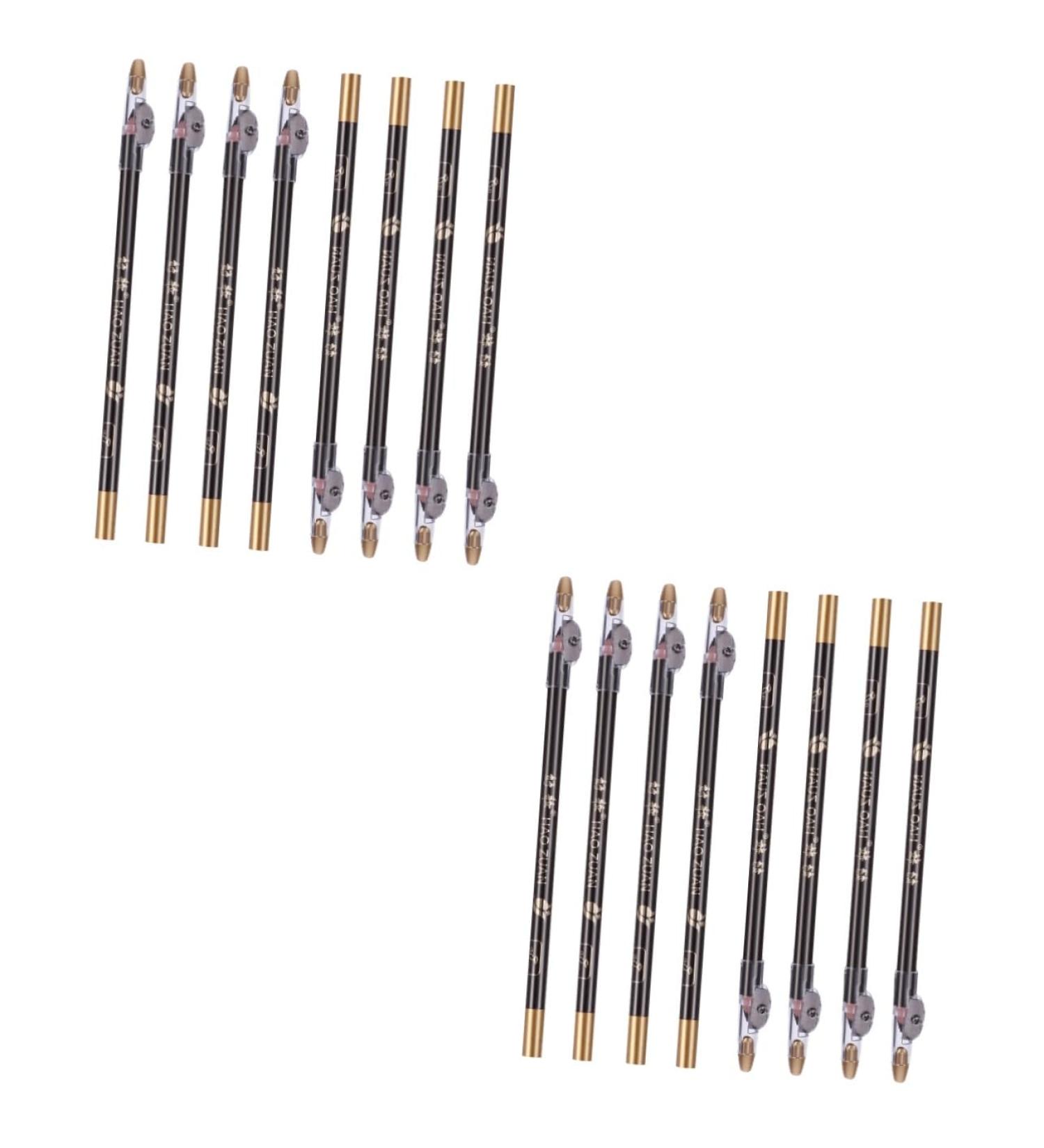OHPHCALL 16 Pcs Pencil Sharpener Eyebrow Pencil Eye Brow Pencils for Women Makeup Pencils Black 1 count (Pack of 1) Blackx2pcs - Buy Online on GoSupps.com