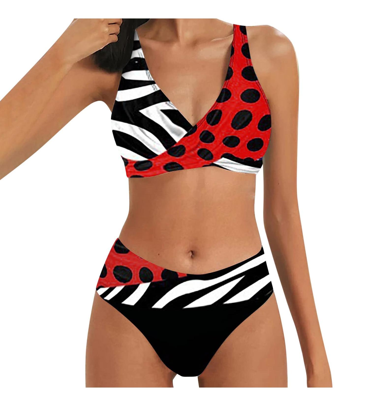 Genetic Women's Adjustable Push-Up Bikini Set - Triangle Bustle Swimwear Esprit Orange - XXL - Buy Online on GoSupps.com