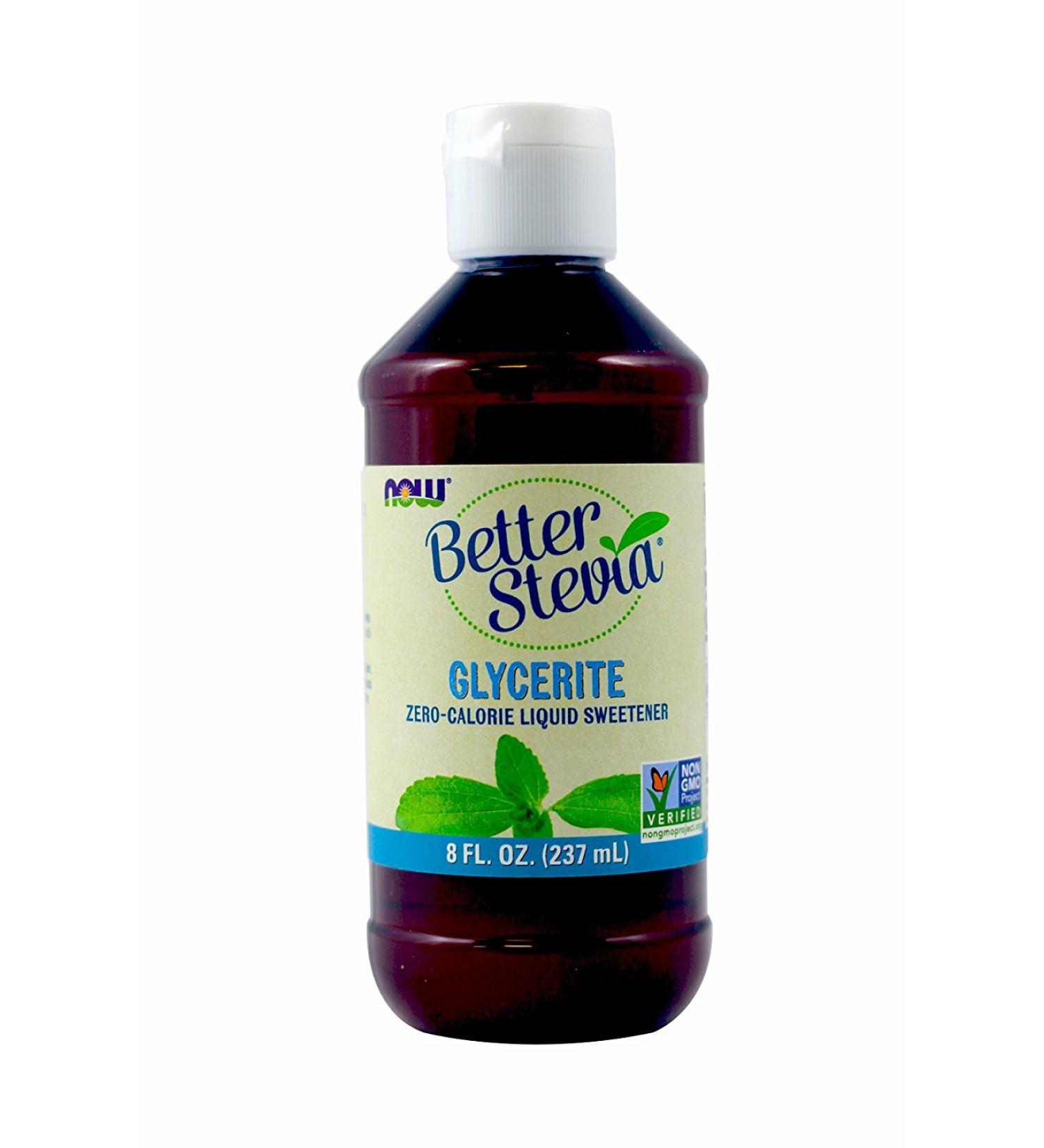 Now Foods Stevia Glycerite, 8 Fl Ounces (Pack of 2)
