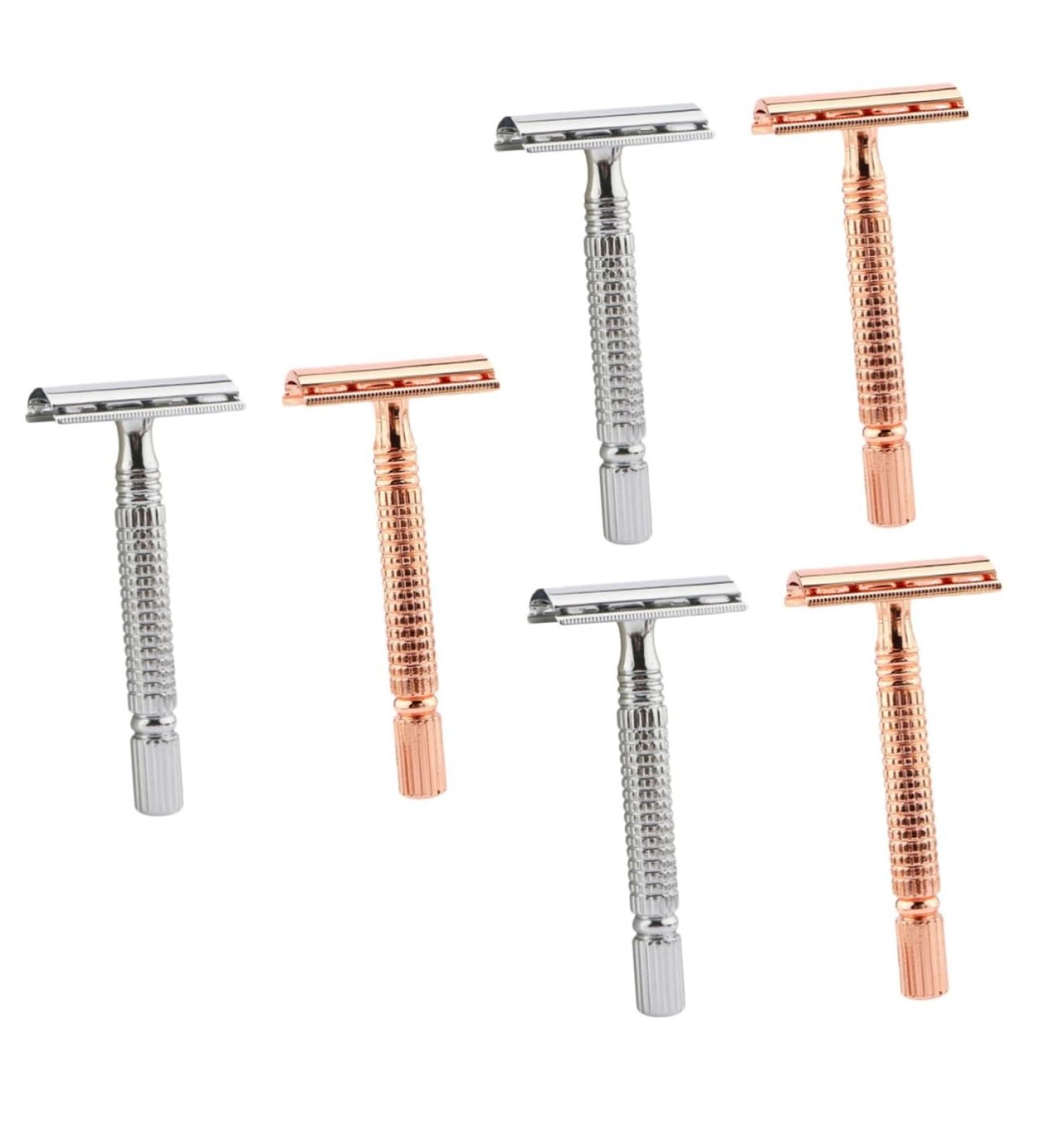 Angoily 6 Pcs Shaver Tool Set - Zinc Alloy Man's Metal Head - Premium Quality for Smooth Shaving | International Shipping Available - Buy Online on GoSupps.com