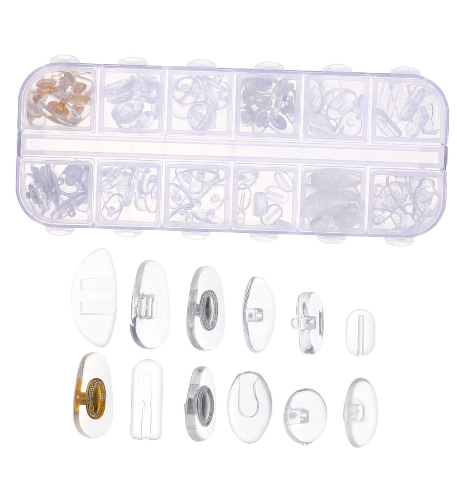 Healeeved Glasses Repair Set - Accessories Screws Rubber Nose Pads & Tips for Glasses - Easy Fix for All Glasses Types - Buy Online on GoSupps.com