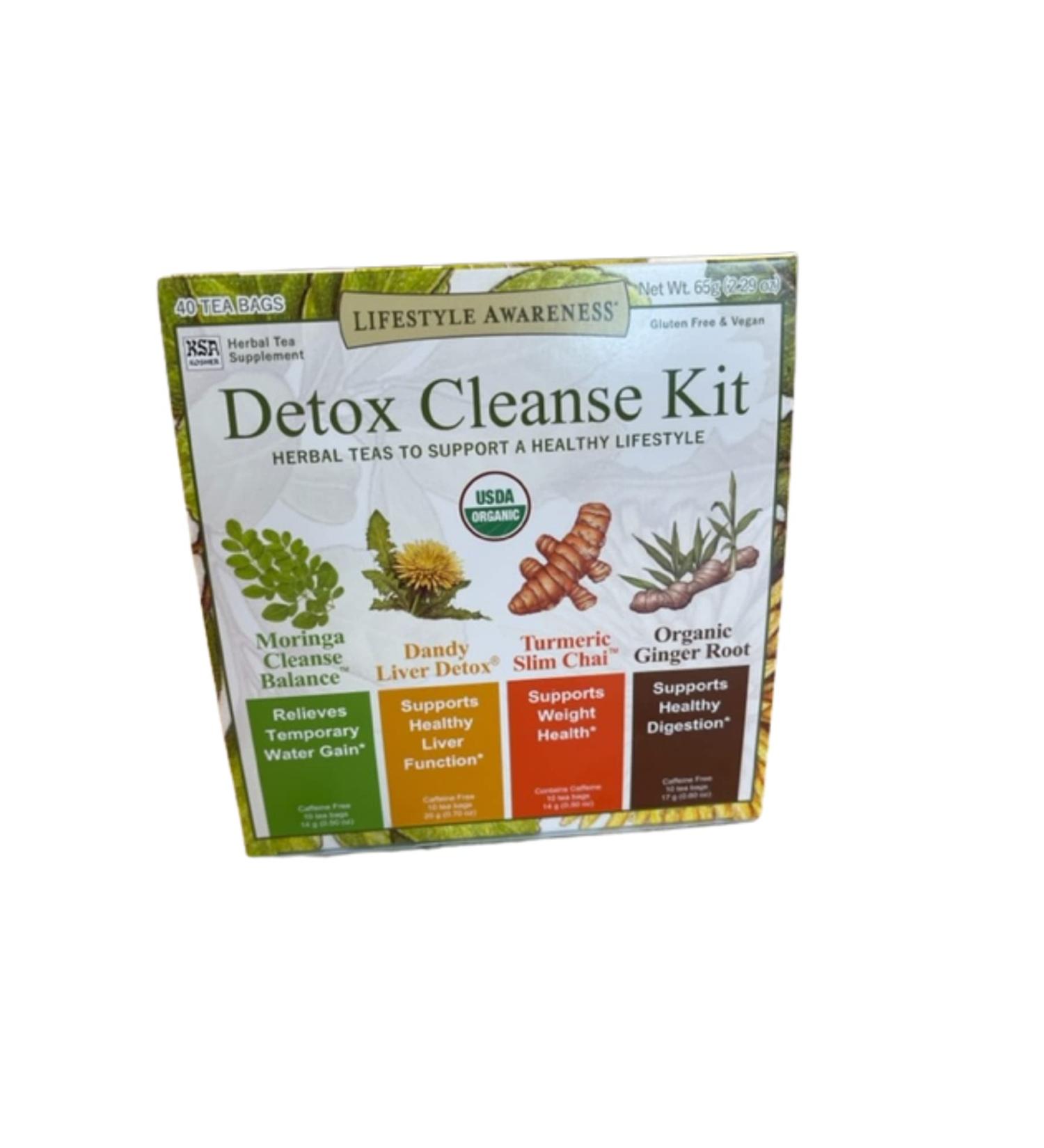 Shop Lifestyle Awareness Detox Cleanse Kit 40 Herbal Teabags for a Healthy Lifestyle | International Shipping - Buy Online on GoSupps.com