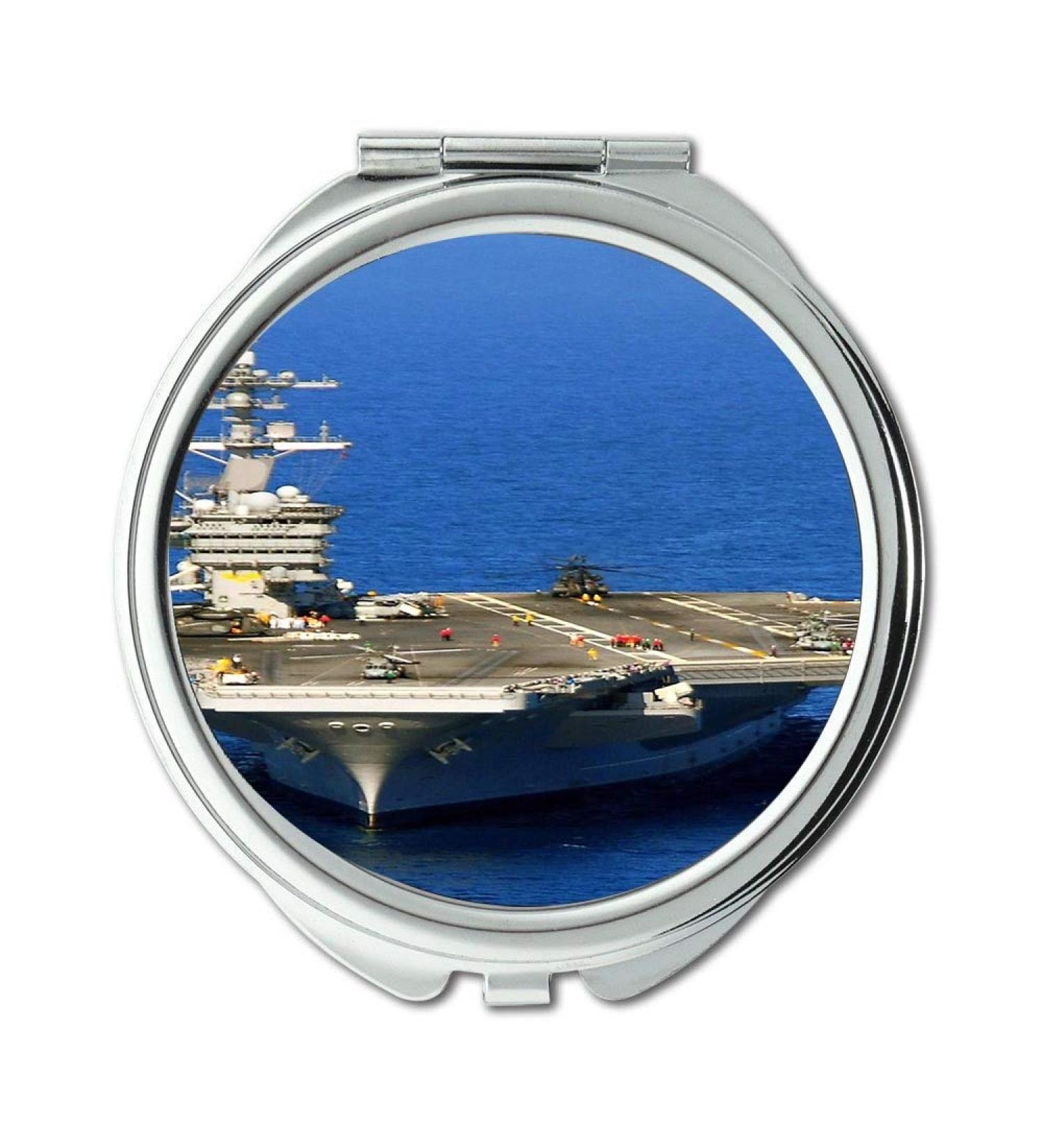 aircraft carrier Mirror Compact Mirror fighter 5e pocket mirror portable mirror - Buy Online on GoSupps.com