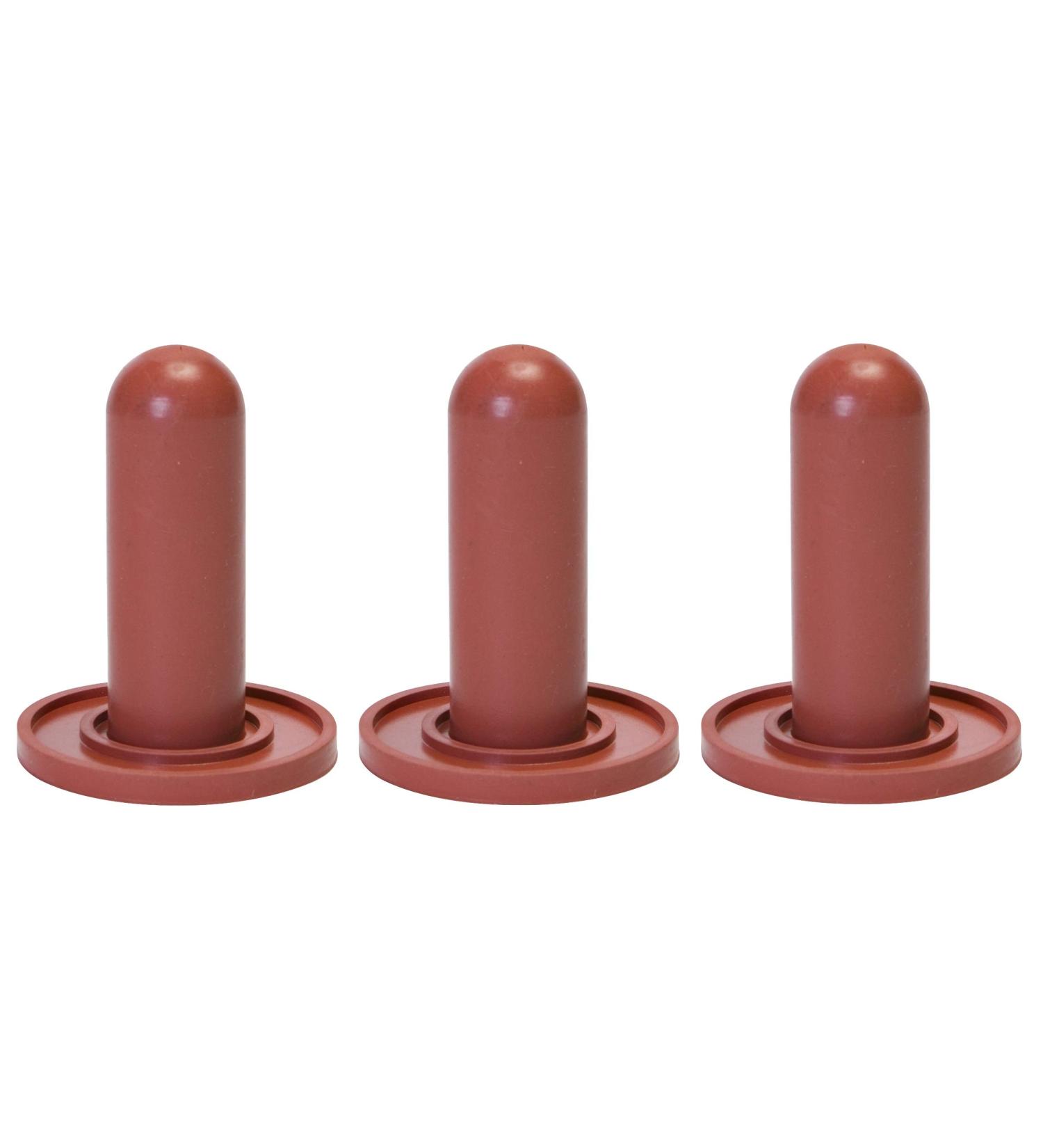 LITTLE GIANT 3 Pack of Screw-On Calf Nipples for use with 93SC Nipple Caps