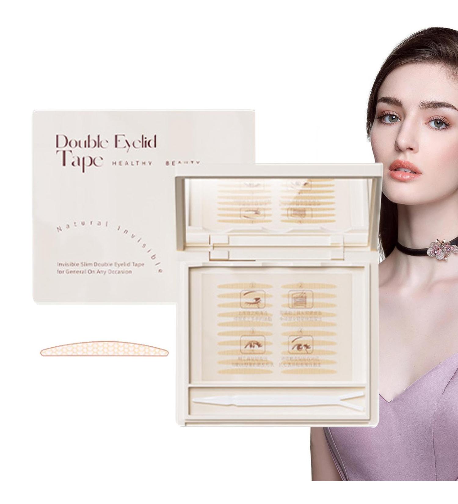 Eyelid Lifter Strips | Waterproof Double Eyelid Tape - Invisible Eyelid Lift Strips Glue- And Invisible Eyelashes For Uneven Mono-Eyelids Shakven M Crescent (120 Stickers) - Buy Online on GoSupps.com