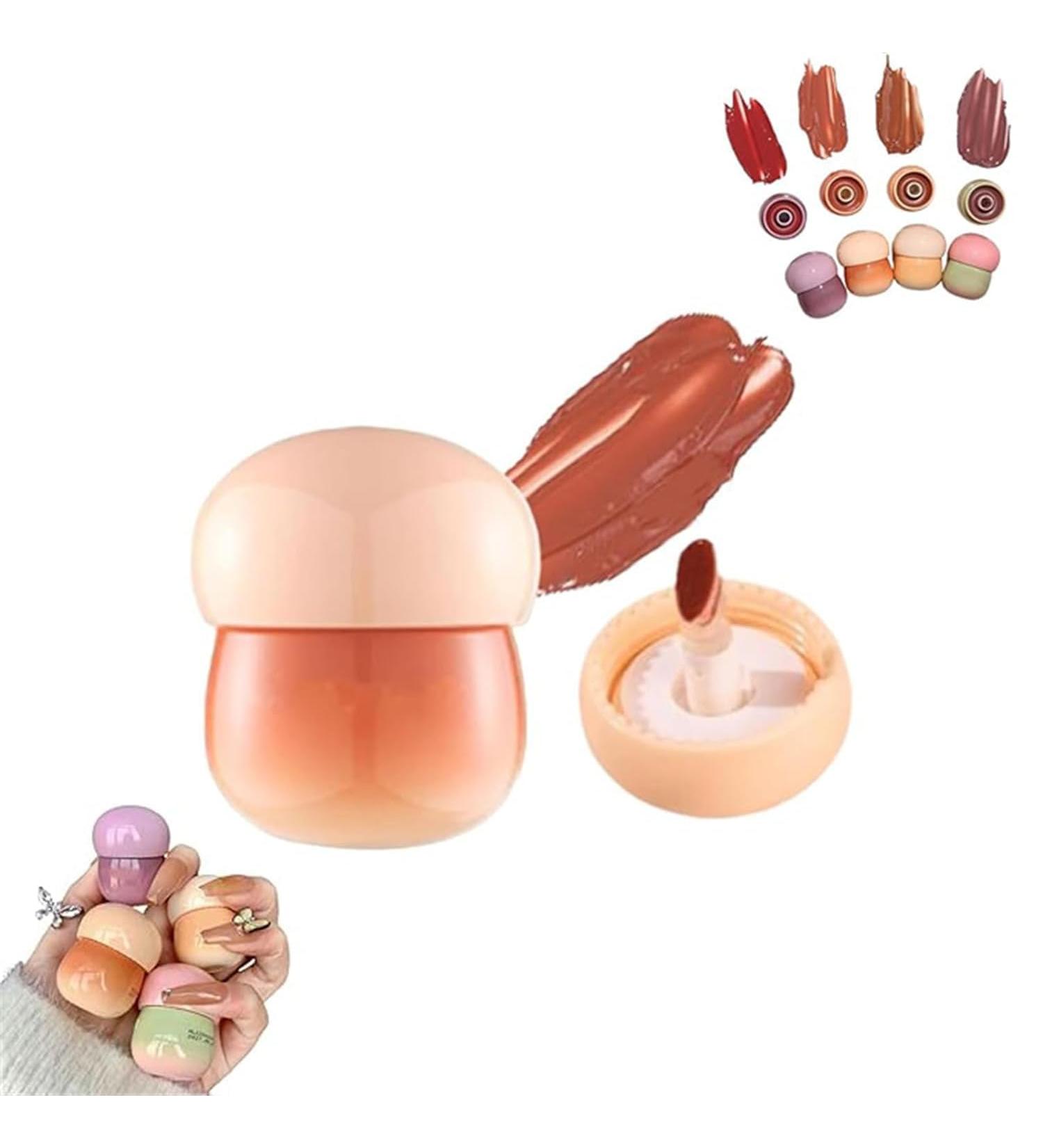 Blurred Pudding Pot Lips Waterproof Pudding Lipstick Velvet Smooth Lip Gloss for Nourished Non-Sticky Shiny Lip Balm Long-Lasting Glossy Color - Buy Online on GoSupps.com