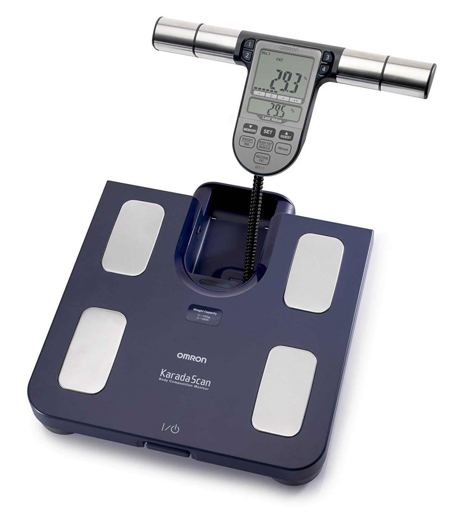 Omron BF511 Body Composition Monitor & Scale - Dark Blue | Free Worldwide Shipping - Buy Online on GoSupps.com