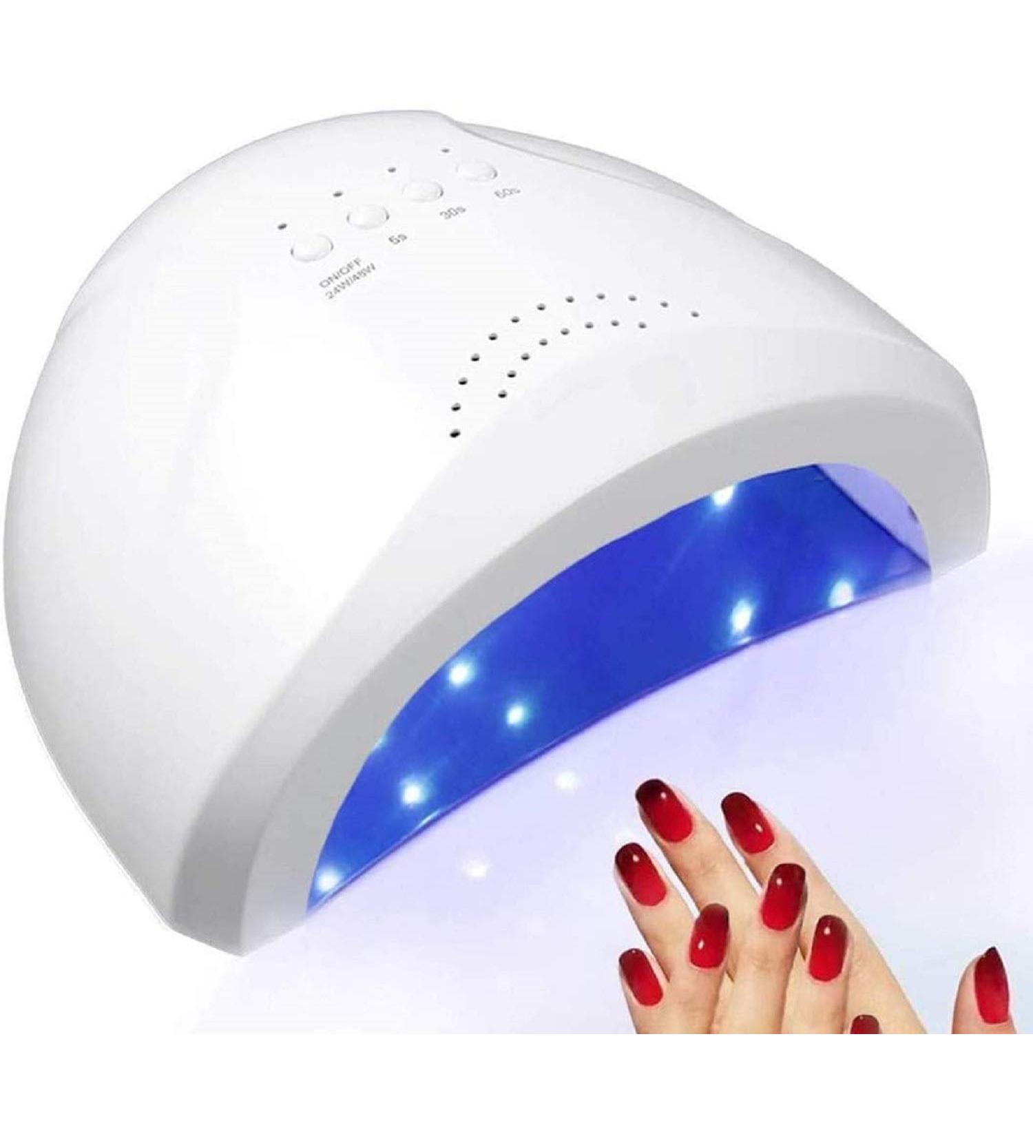 Squado Semi-Permanent LED Nail Stove | 48W UV Dryer for Manicure & Pedicure | 3 Timer Settings (5S-30S-60S) - International Shipping Available - Buy Online on GoSupps.com
