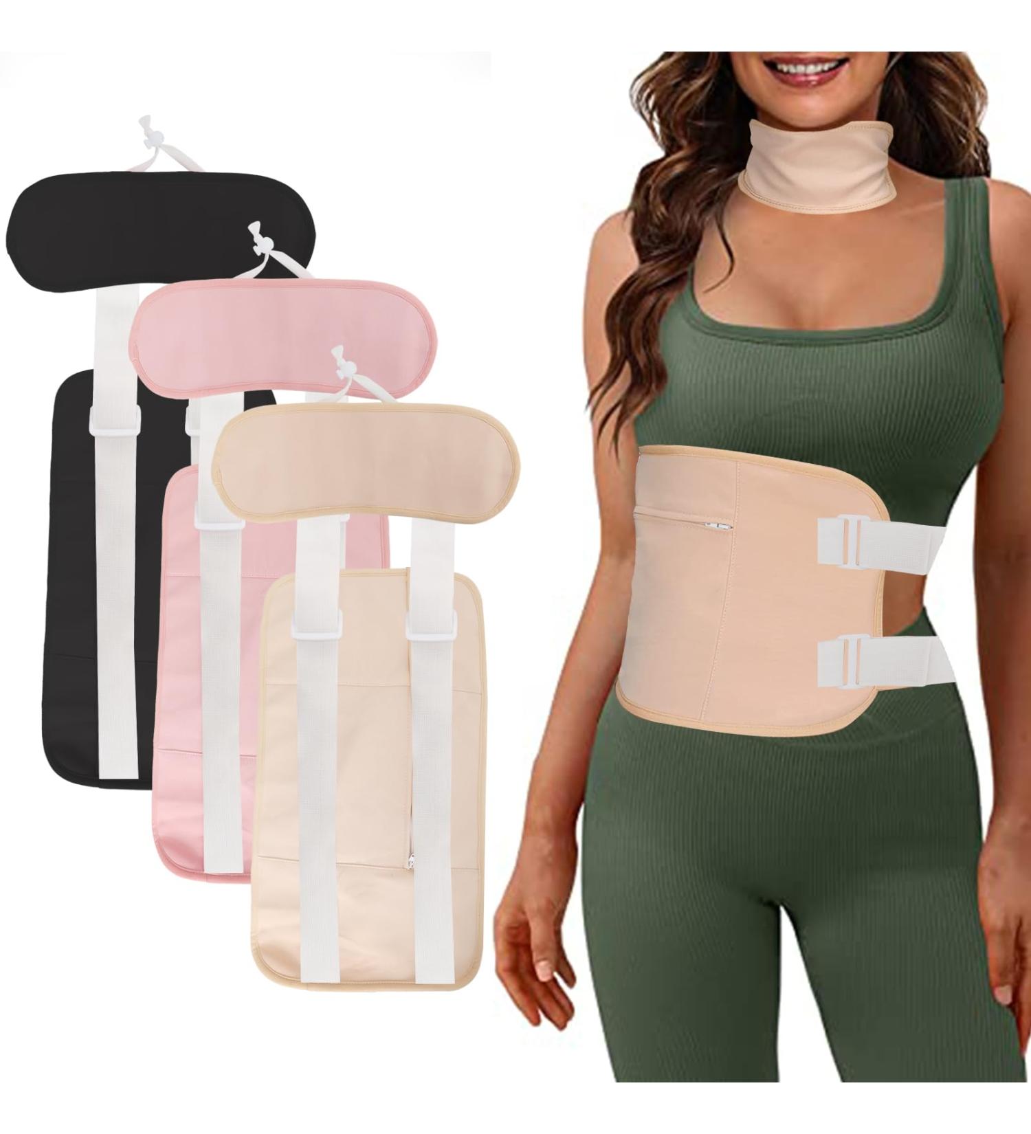 Buy Castor Oil Pack Kit - Leak-Proof Adjustable Size Organic Cotton for Waist & Neck | Flannel Khaki - International Shipping Available - Buy Online on GoSupps.com