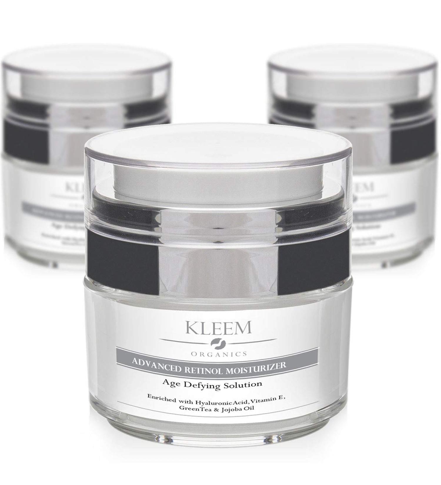 Anti Aging Retinol Treatment Kit - Daily Moisturizing Face Cream Set - Reduce Wrinkles & Fine Lines - Ideal Beauty Gift for Women & Men - 3 Pack Bundle - Buy Online on GoSupps.com