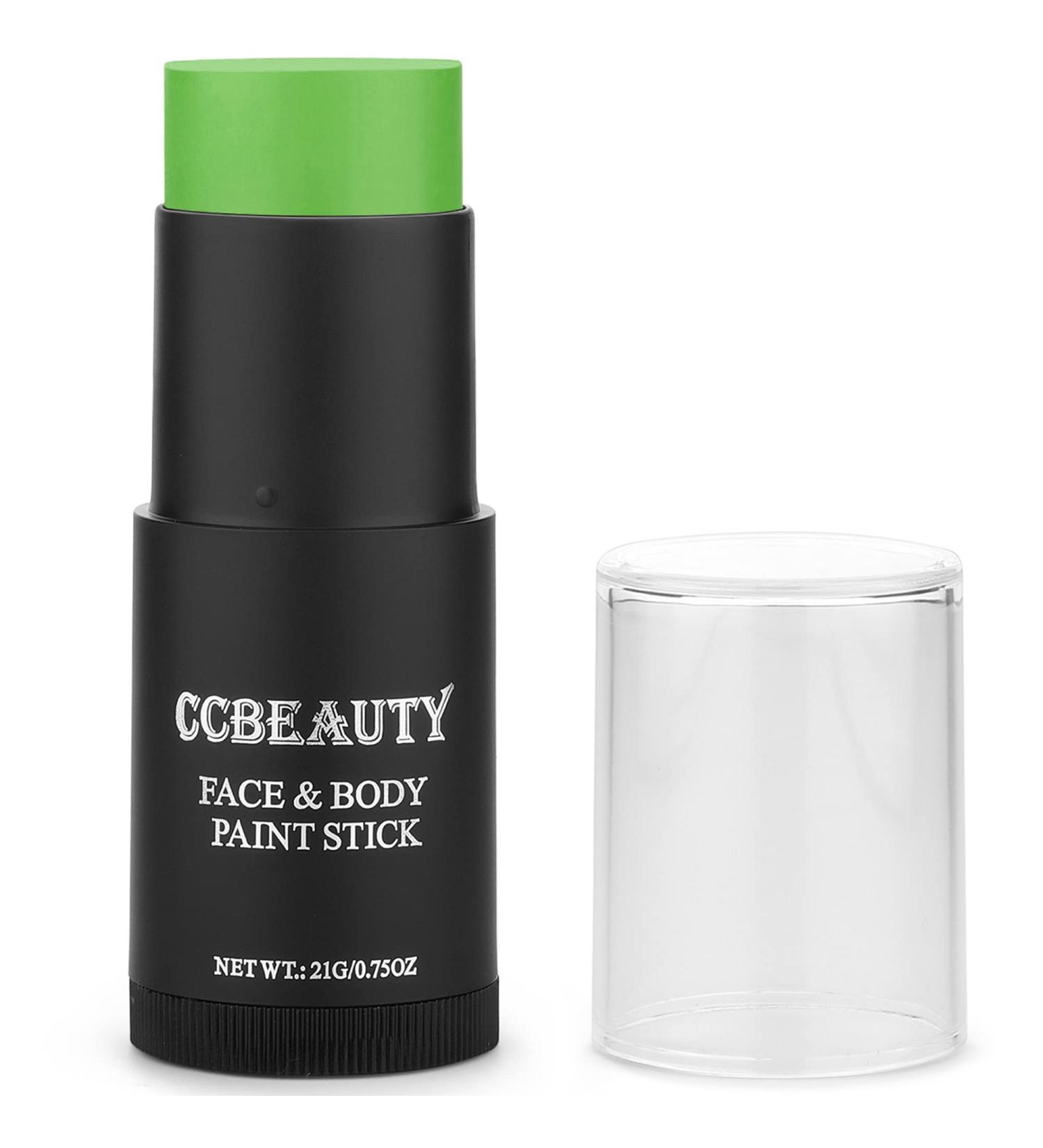 CCbeauty Light Green Face Paint Stick - Non-Toxic SFX Makeup for Gamora & Hulk Cosplay Halloween Costume | Professional Oil-Based Body Color - Buy Online on GoSupps.com