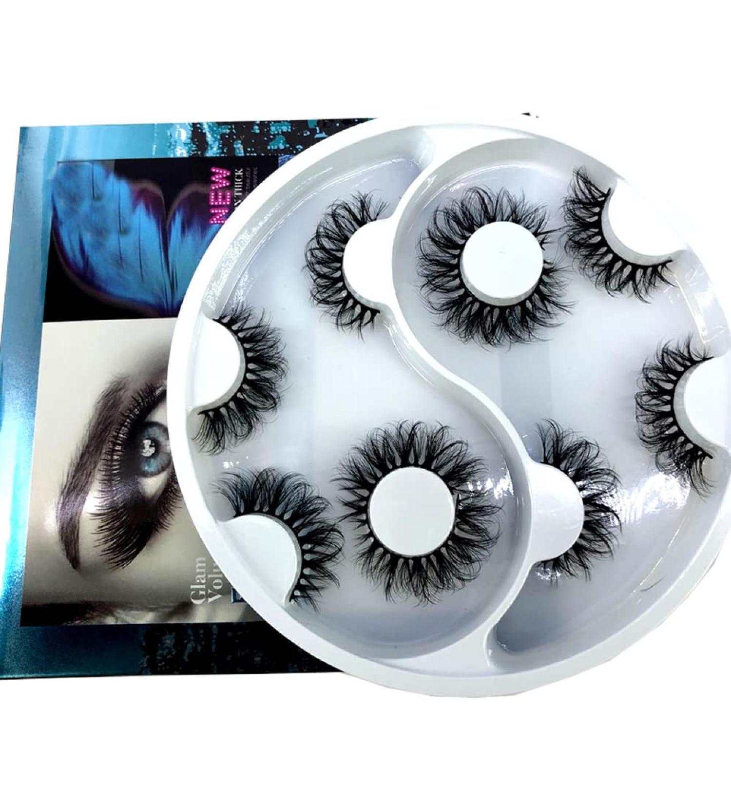 Buy HBZGTLAD 2021 25mm 3D Faux Mink Cross False Eyelashes - 5 Pairs Handmade Thick Beauty Extensions Online - Buy Online on GoSupps.com
