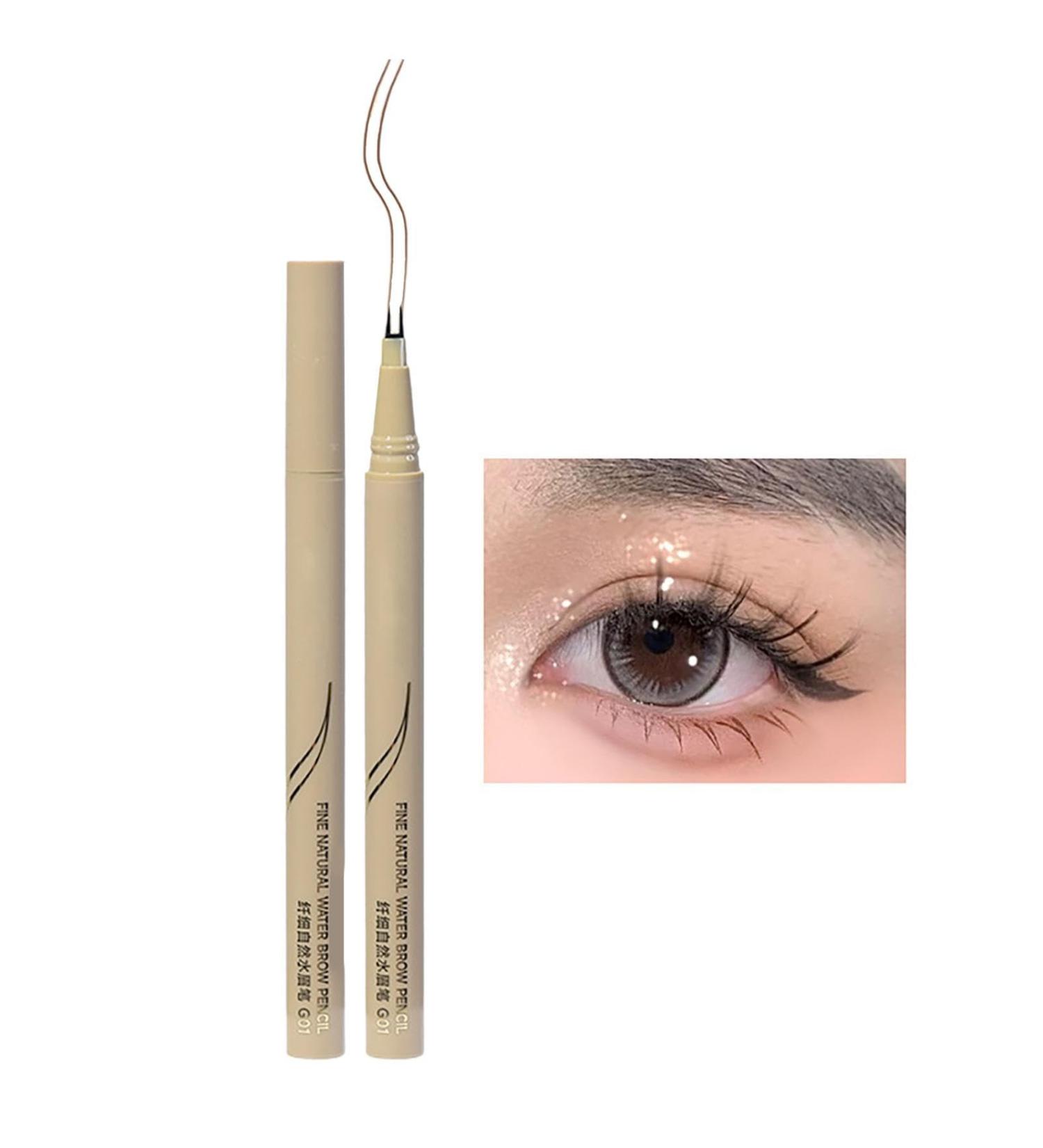 Double Tip Lower Eyelash Pencil Double Tip Quick Dry Waterproof Eyeliner - Smudge Proof Liquid Eyeliner Smooth Quick Dry Long Lasting Longwearing Eye Pencil Easily to Create Any Look Shakven Coffee - Buy Online on GoSupps.com