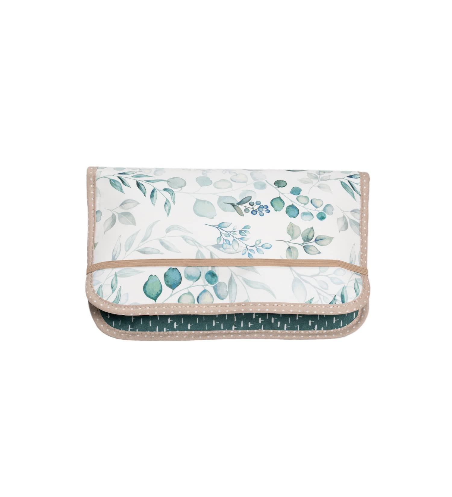 ULLENBOOM Diaper Pocket for On-the-Go | EU-Made Diaper Bag for 3 Diapers & Accessories - Eucalyptus Design - Buy Online on GoSupps.com