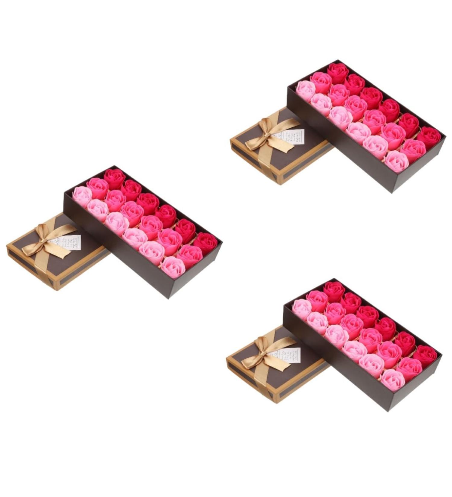 ABOOFAN 3 Boxes Rose Soap Scented Bath Soap Rose Bath Soap Rose Flower Preserved Rose Enchanted Rose Wedding Decorations for Ceremony Faux Roses Simulated Soap Flower Rose Petal Artificial - Buy Online on GoSupps.com