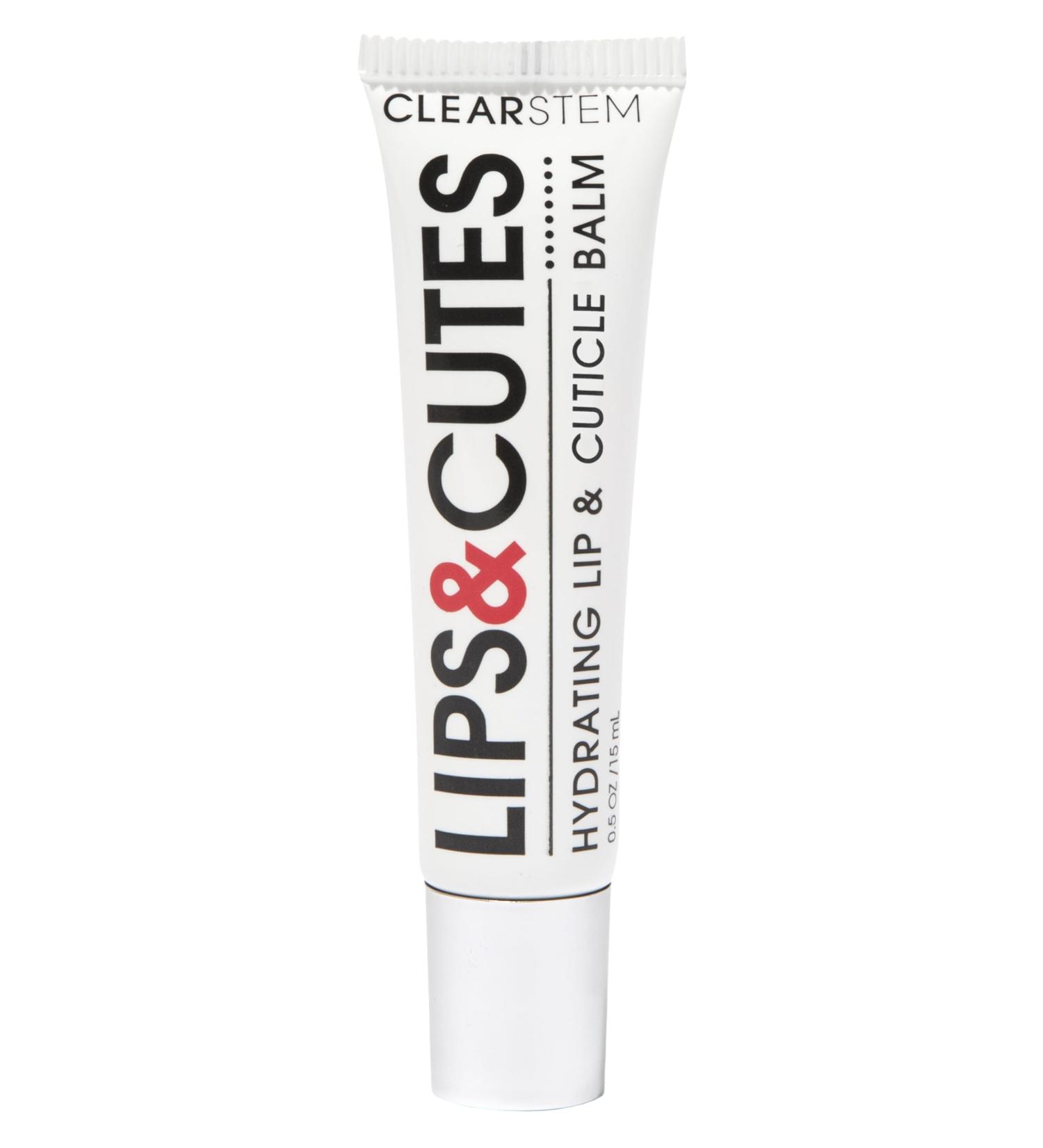 CLEARSTEM LIPS&CUTES Lip Balm & Cuticle Care - Multi-Tasking Hydrating Balm with Peptides Vitamin E & Green Tea - Lip Care Products & Cuticle Balm Essentials for Daily Soothing & Nourishing Routine 0.5 Fl Oz - Buy Online on GoSupps.com
