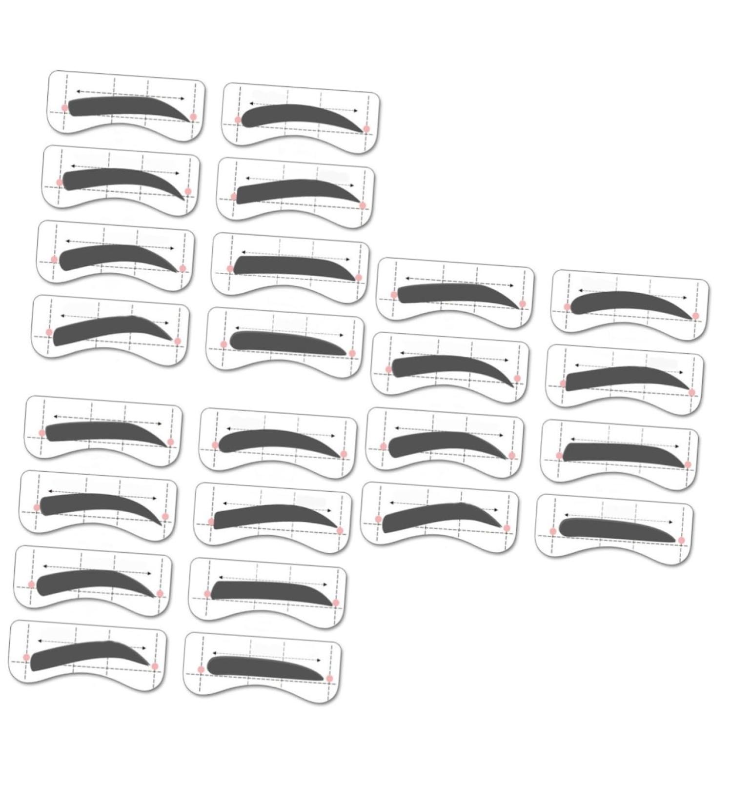 FRCOLOR 96 Pairs 8 Eyeshadow Eyebrow Makeup Tools Eyebrow Stickers Eyebrow Card Suite Conjoined Card - Buy Online on GoSupps.com