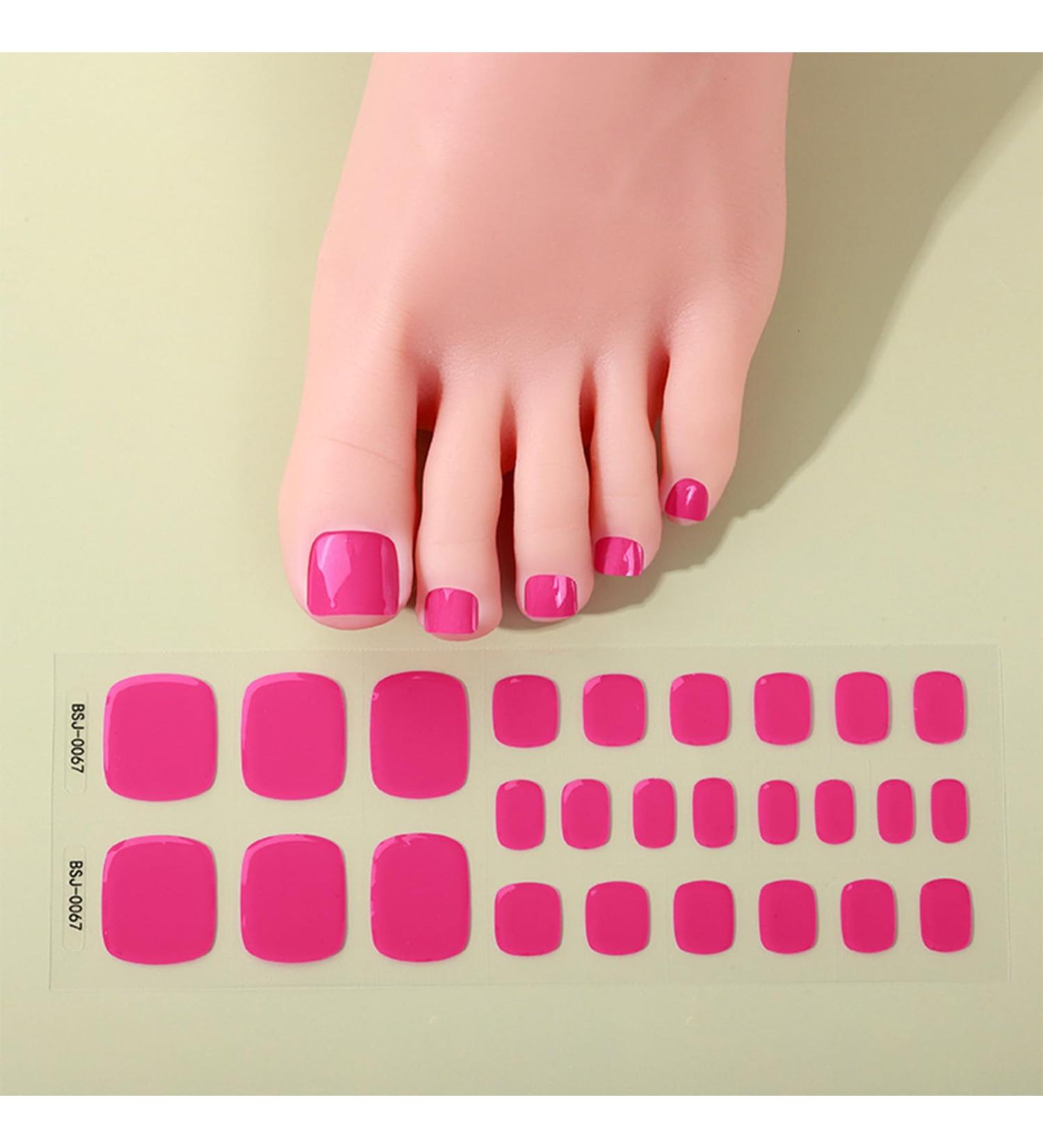 Gel Nail Stickers Semi Cured Gel Nails - Stickers Nail Wraps Soft Self-Adhesive - Semi Cured Gel Nail Wraps Gel Nail Stickers - Glossy & Long Lasting Gel Nail Stickers Need UV Light (Barbi Style) Barbie