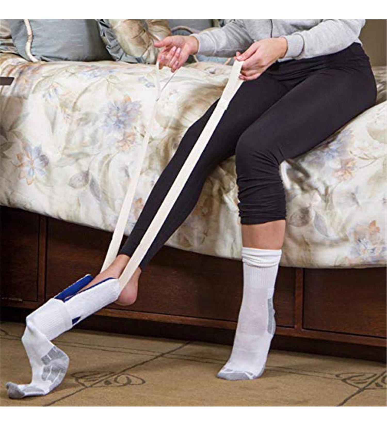 Deluxe Sock Aid Kit - Flexible Sock Slider & Shoe Horn for Arthritis & Surgery Support - Easy Pull On Device for Disabled & Seniors - Buy Online on GoSupps.com