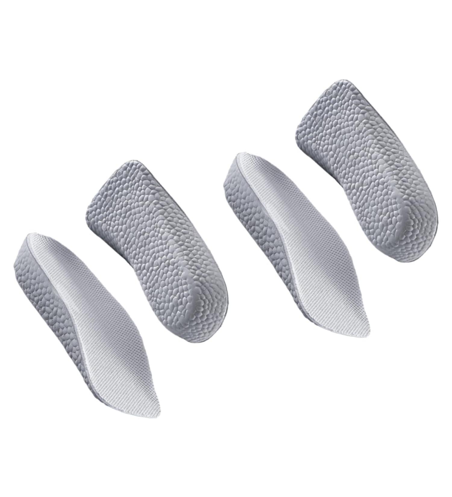 FRCOLOR Invisible Height Inserts 2 Pairs Self-Adjusting Heel Pads for Men & Women - Boost Comfort & Height with Dark Grey Insoles - Buy Online on GoSupps.com