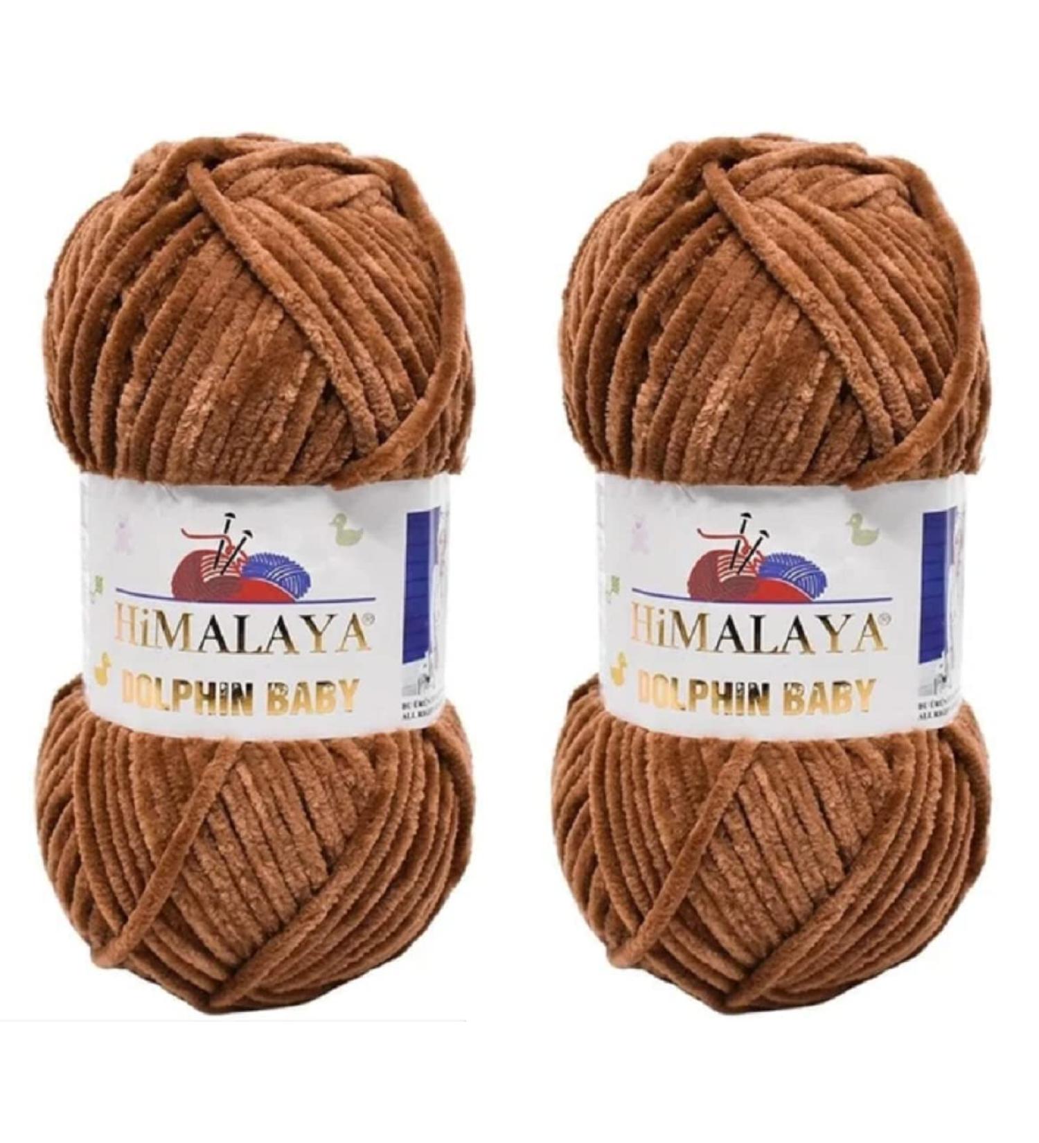 Himalaya Dolphin Baby Yarn 100% MicroPolyester Lot of 2 - Super Bulky Chenille Yarn (80337) - 264 Yards - 2x100gram - Buy Online on GoSupps.com